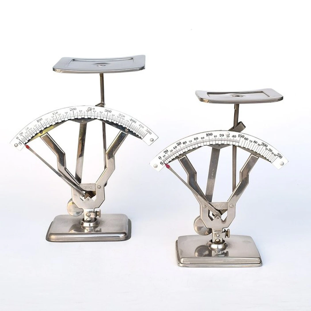 J. Maul - Balance or scale (2) - Brass, Chrome - JMAZ Art Deco