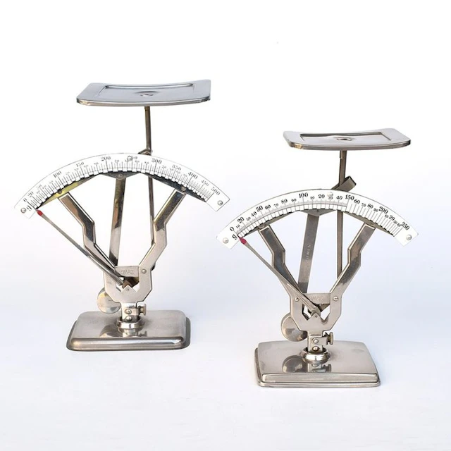 J. Maul - Balance or scale (2) - Brass, Chrome - JMAZ Art Deco