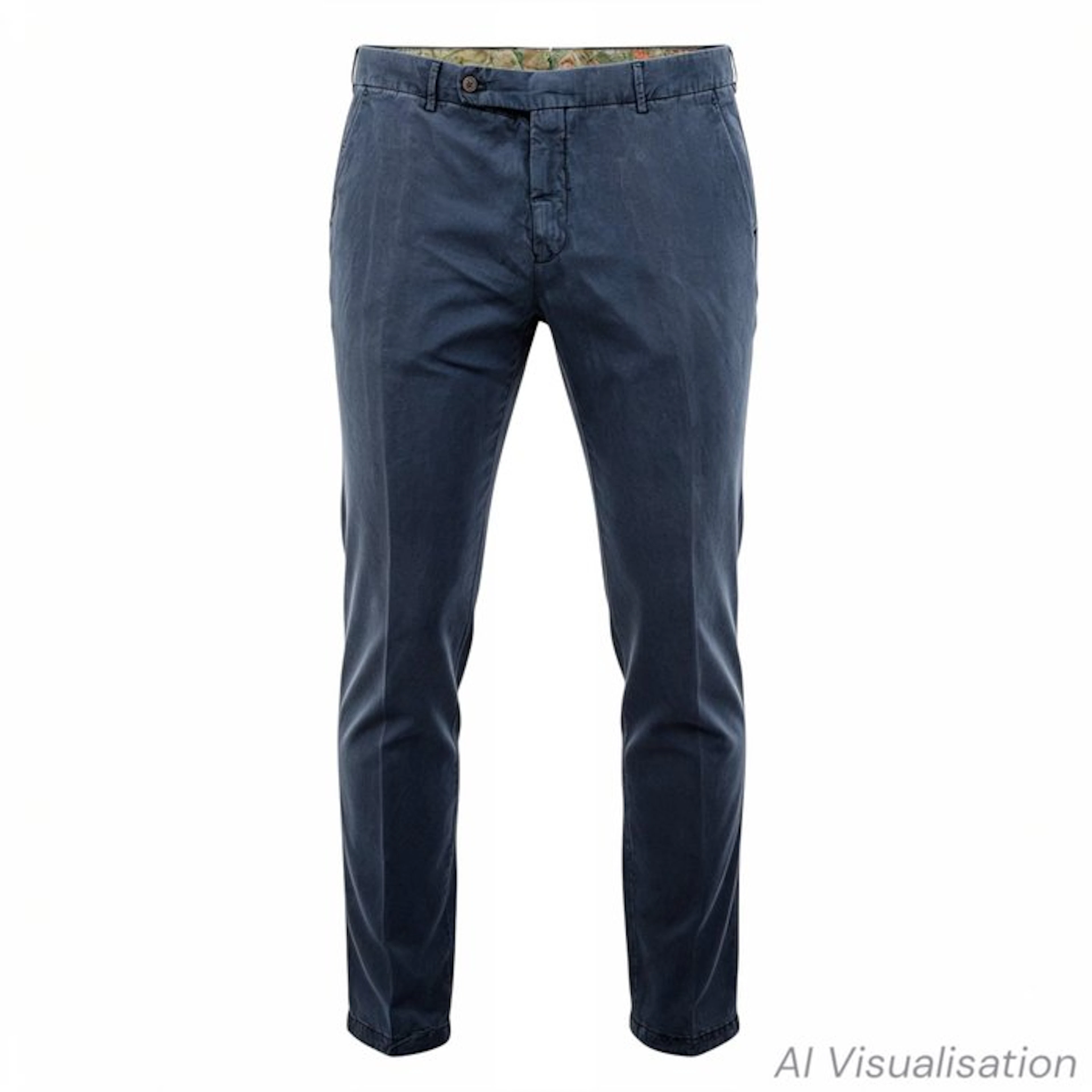 Berwich - Size 58IT - Linen blend - Slim Fit - Trousers - New with tags