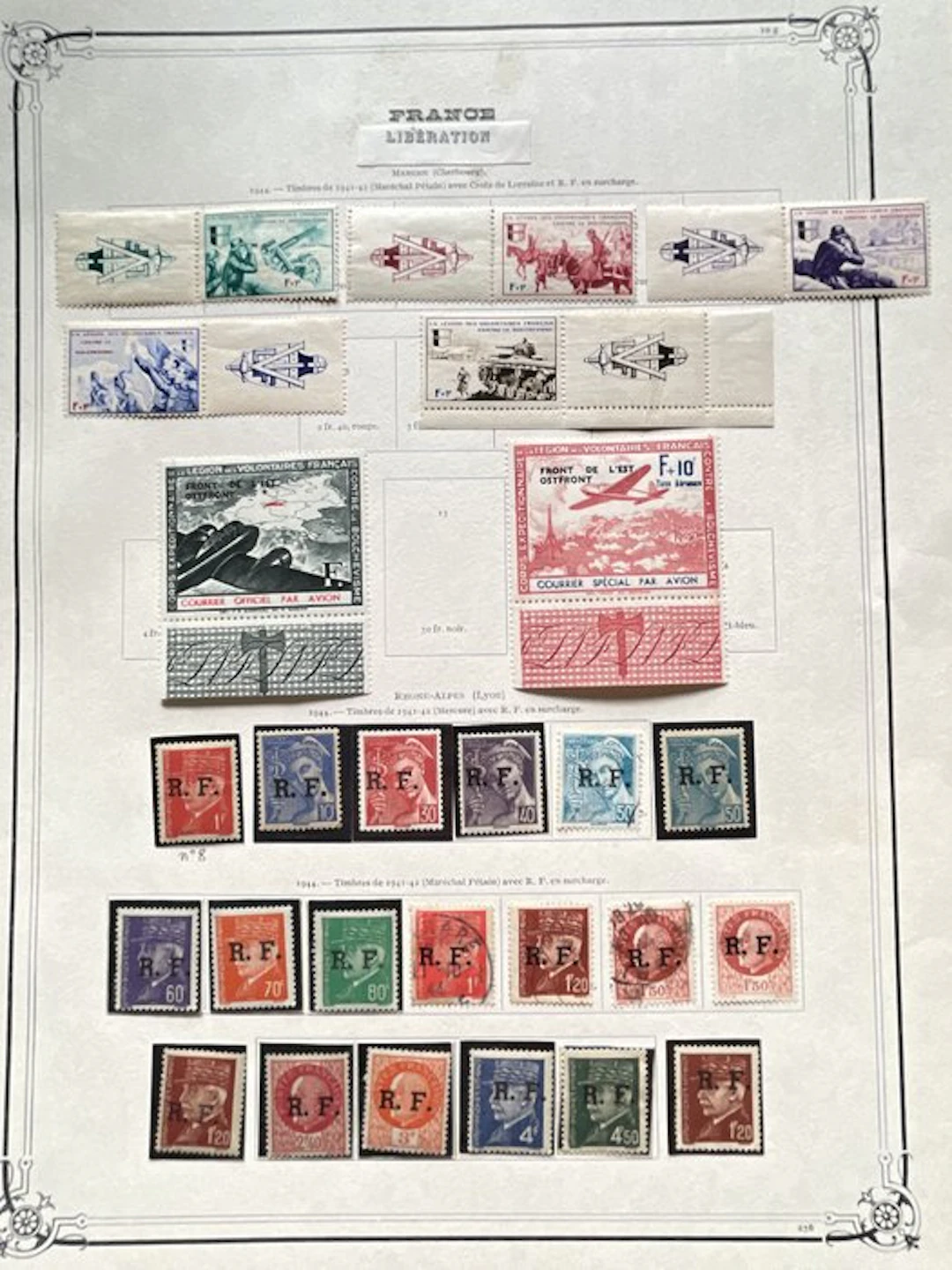 France - LVF, Libération et cours d'instruction, collection