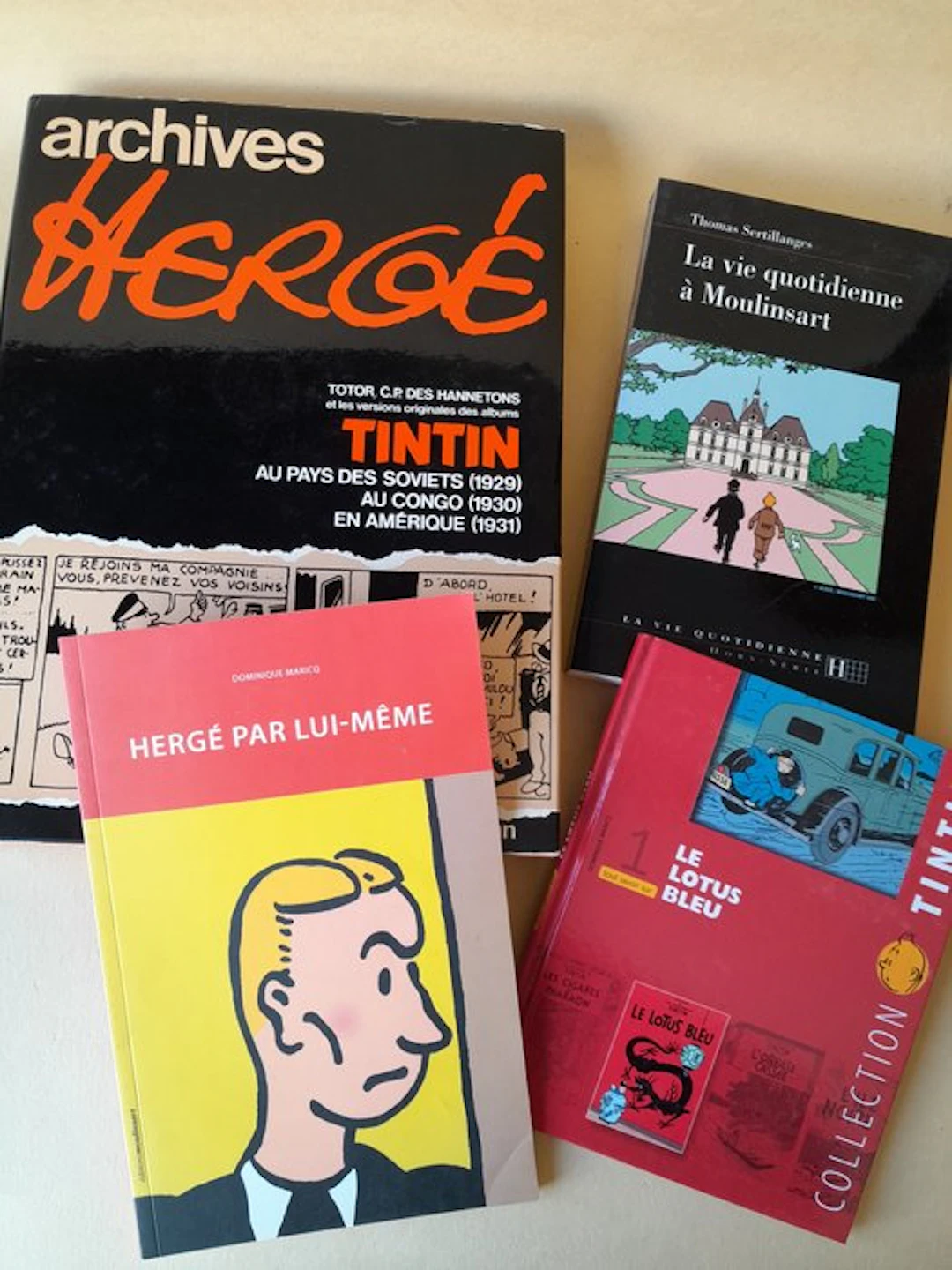 Tintin - Ensemble de 4 albums - 4 Album - First edition - 1973/2010