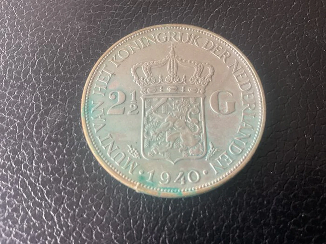 Netherlands. Wilhelmina. 2 1/2 Gulden 1940 (No reserve price)