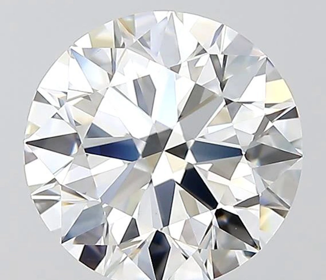 1 pcs Diamond (Natural) - 2.52 ct - Round - D...
