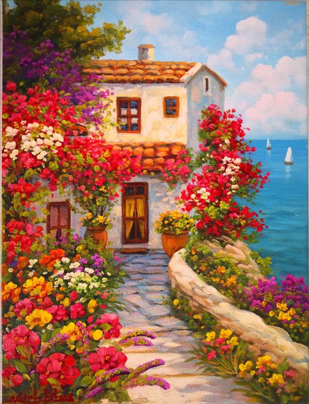 Gabriele Fabris (1958) - Paesaggio Mediterraneo