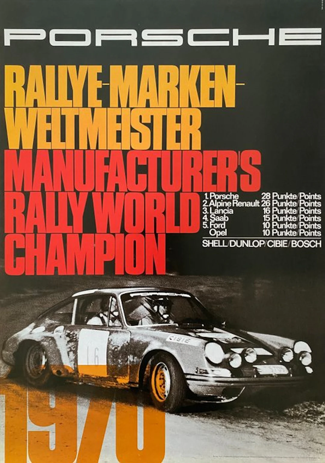 Erich Strenger - PORSCHE Rallye Marken-Weltmeister - 1970s