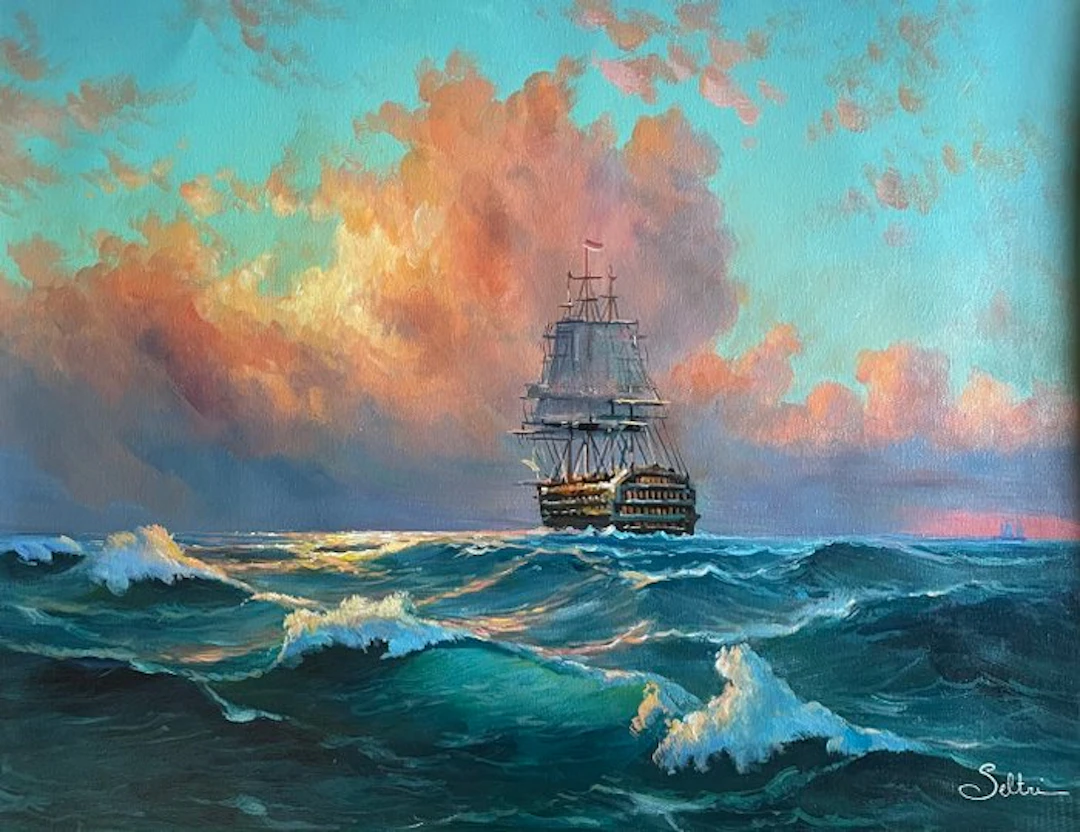 Mauro Seltri (1959) - Mare infiammato