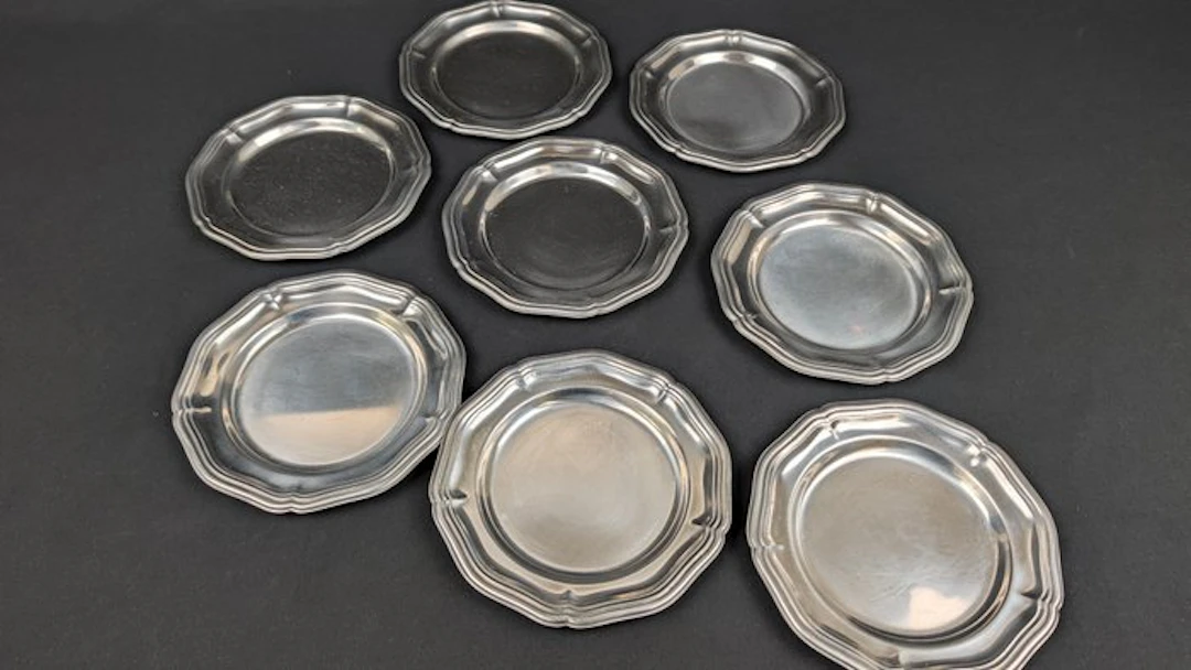 Fratelli Calderoni - Table service (8) - For 8 people - Steel - Bread plates