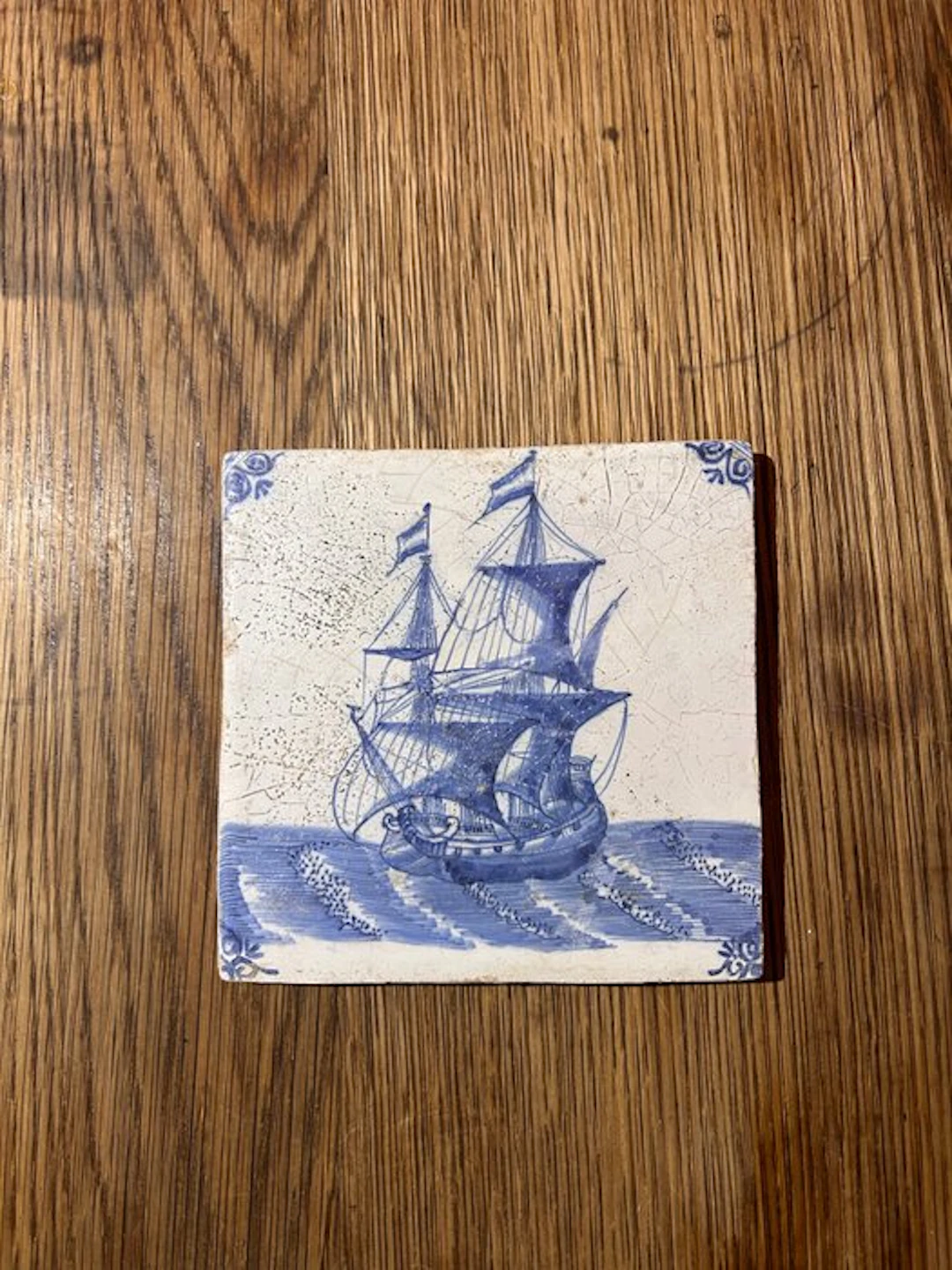 Tile - Dutch V.O.C. Fluteship - 1700-1750