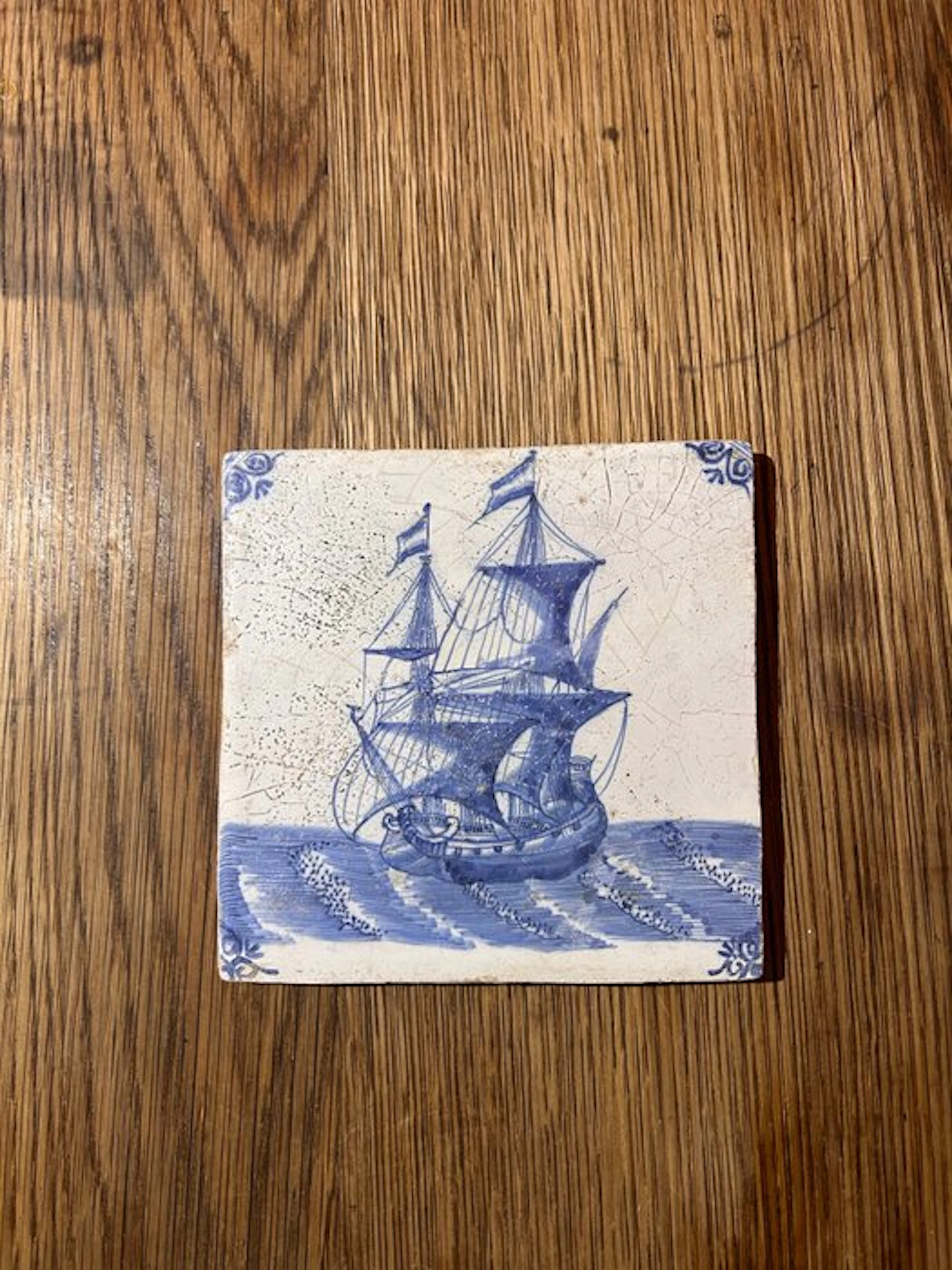 Tile - Dutch V.O.C. Fluteship - 1700-1750