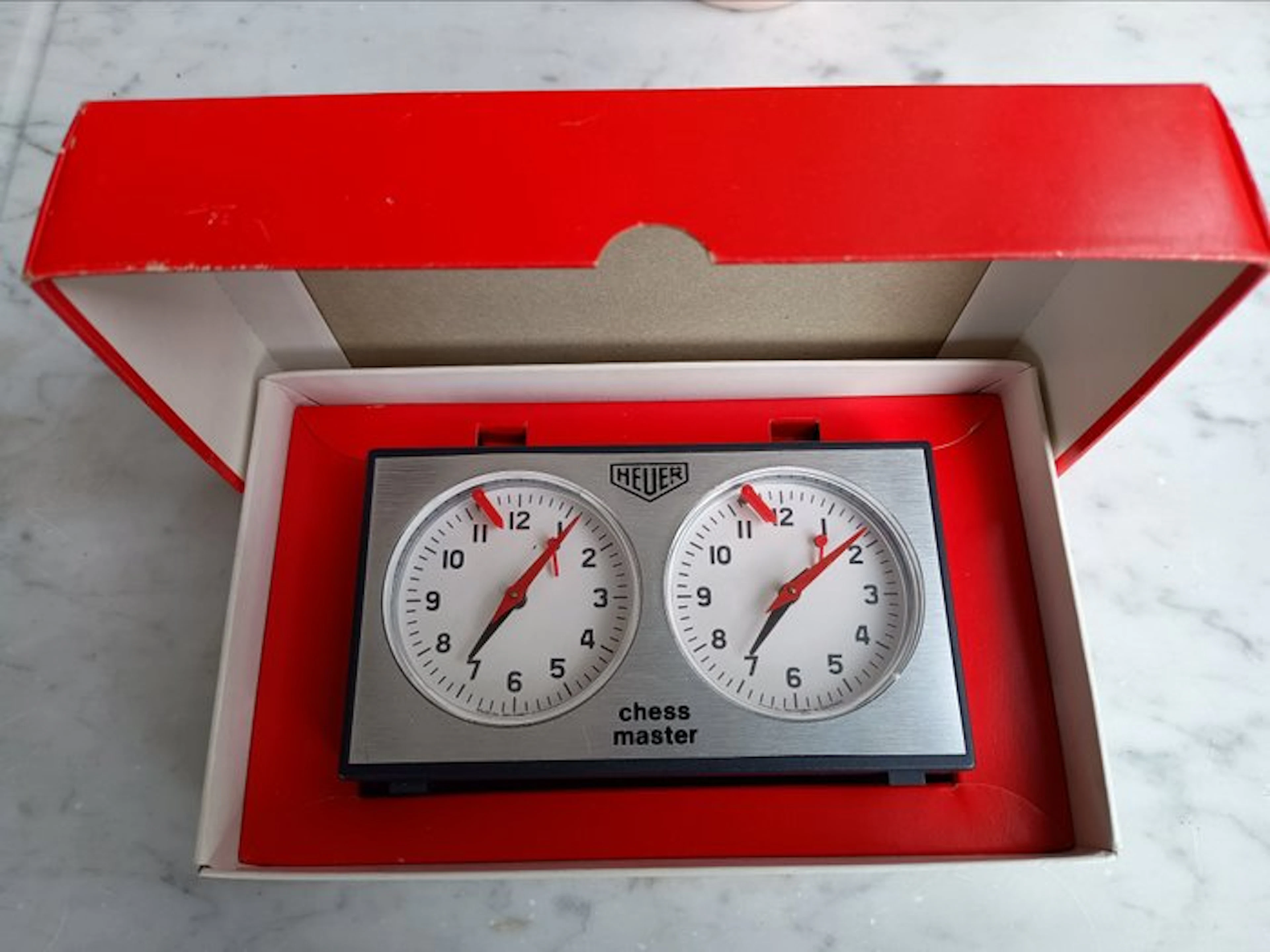 Chess Clock - Heuer - Vintage Plastic
