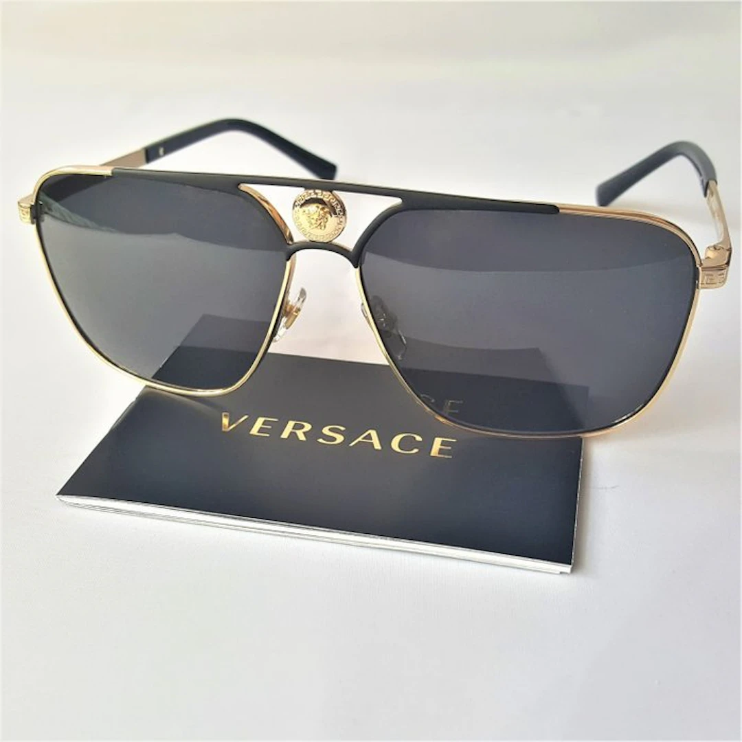 Versace - Special Medusa Edition - Gold - Pilot Aviator - New - Sunglasses