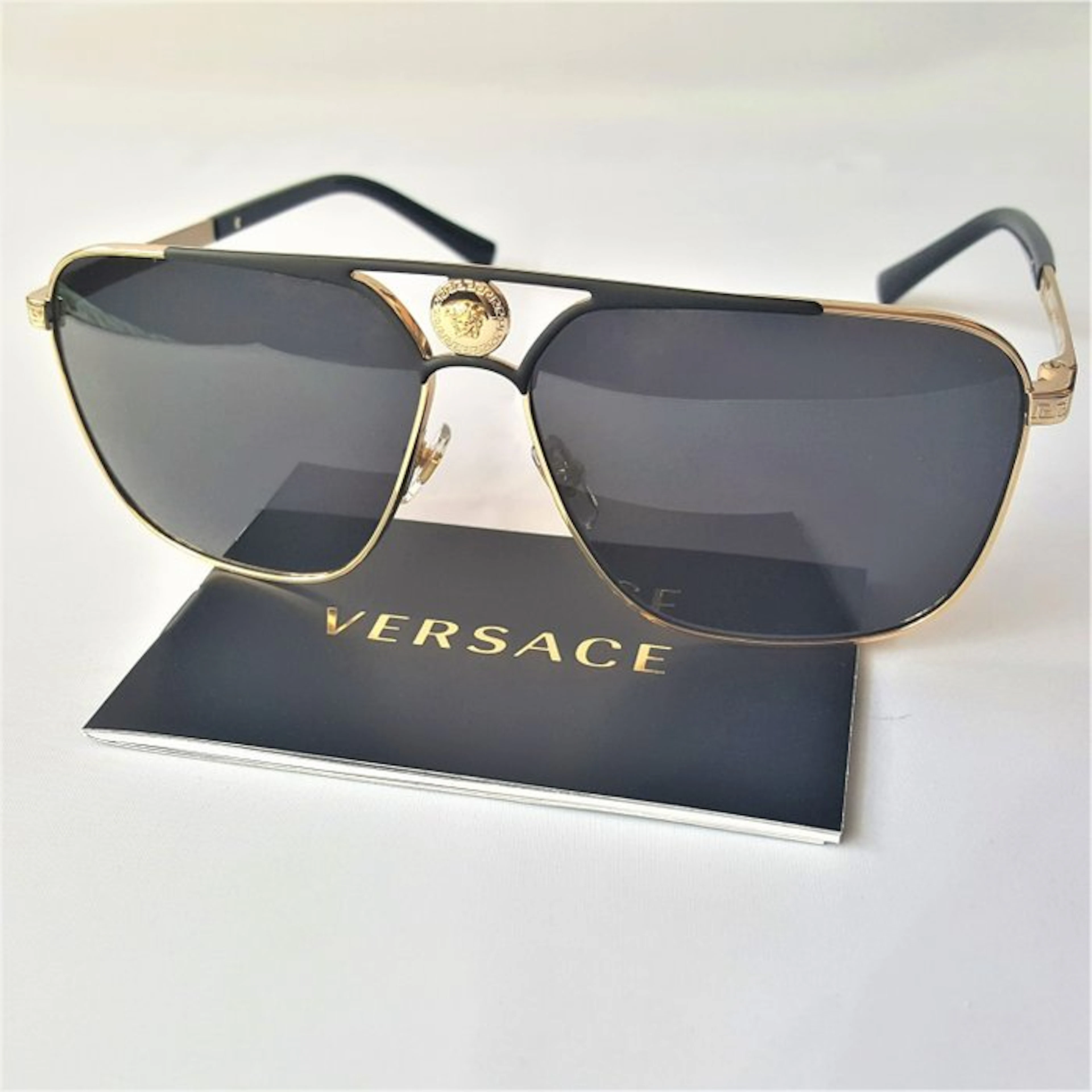 Versace - Special Medusa Edition - Gold - Pilot Aviator - New - Sunglasses