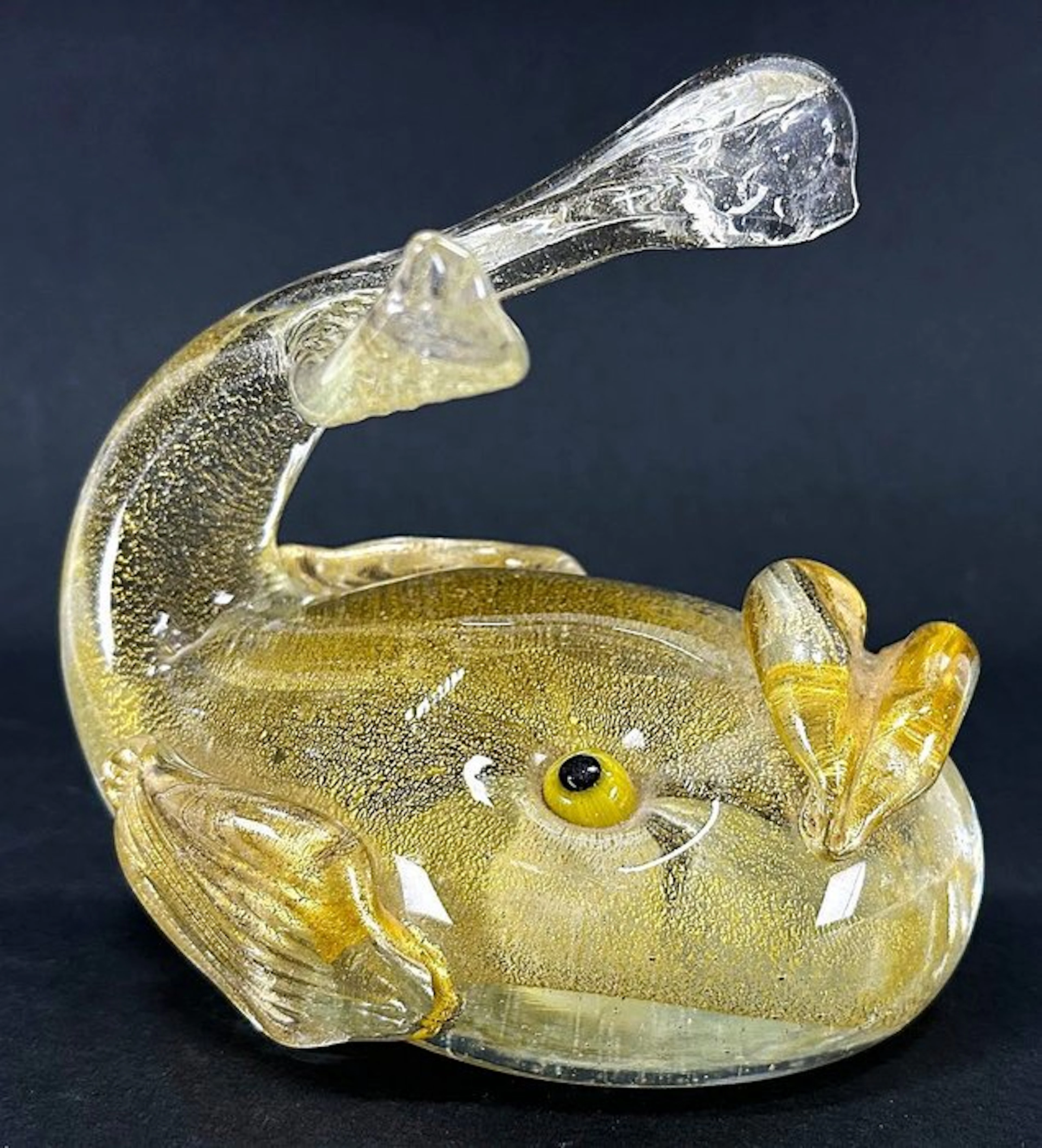 Murano Pesce Dorato - 11x12x11 cm – Italia Anni ’60 - Sculpture