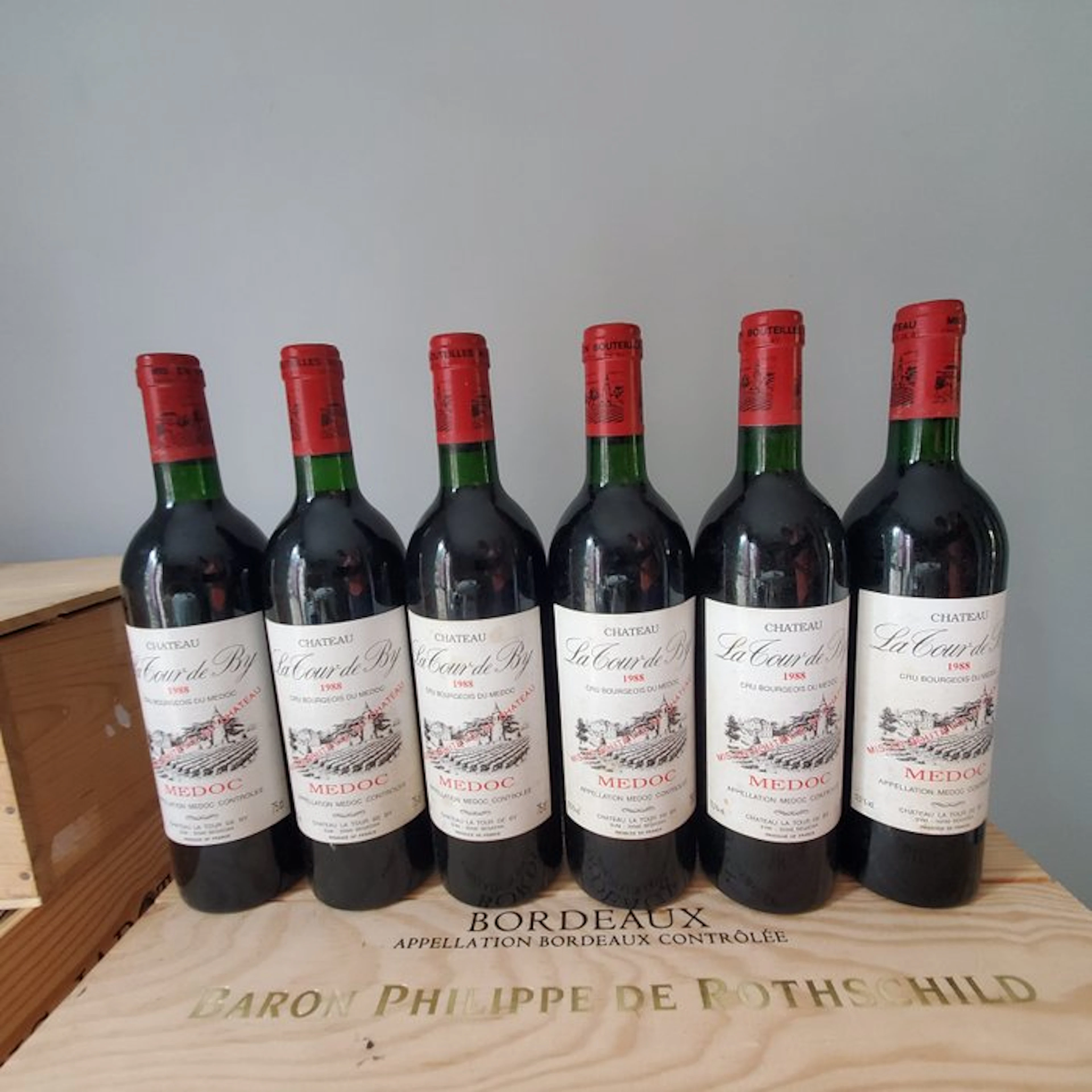 1988 Chateau La Tour de By - Medoc Cru Bourgeois - 6 Bottles (0.75L)