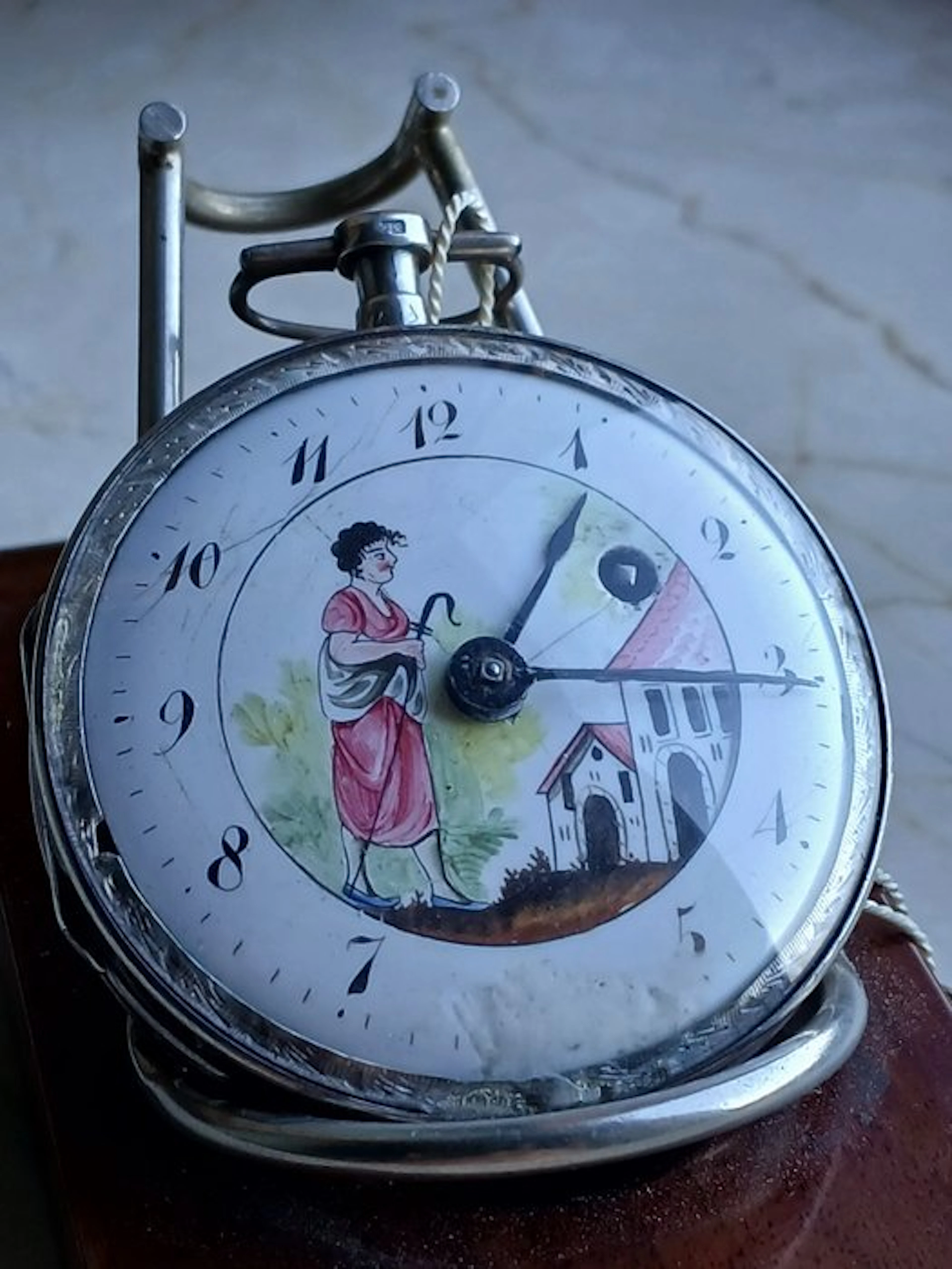 Sanchez Paris-Argento 800-Orologio del'700 con...