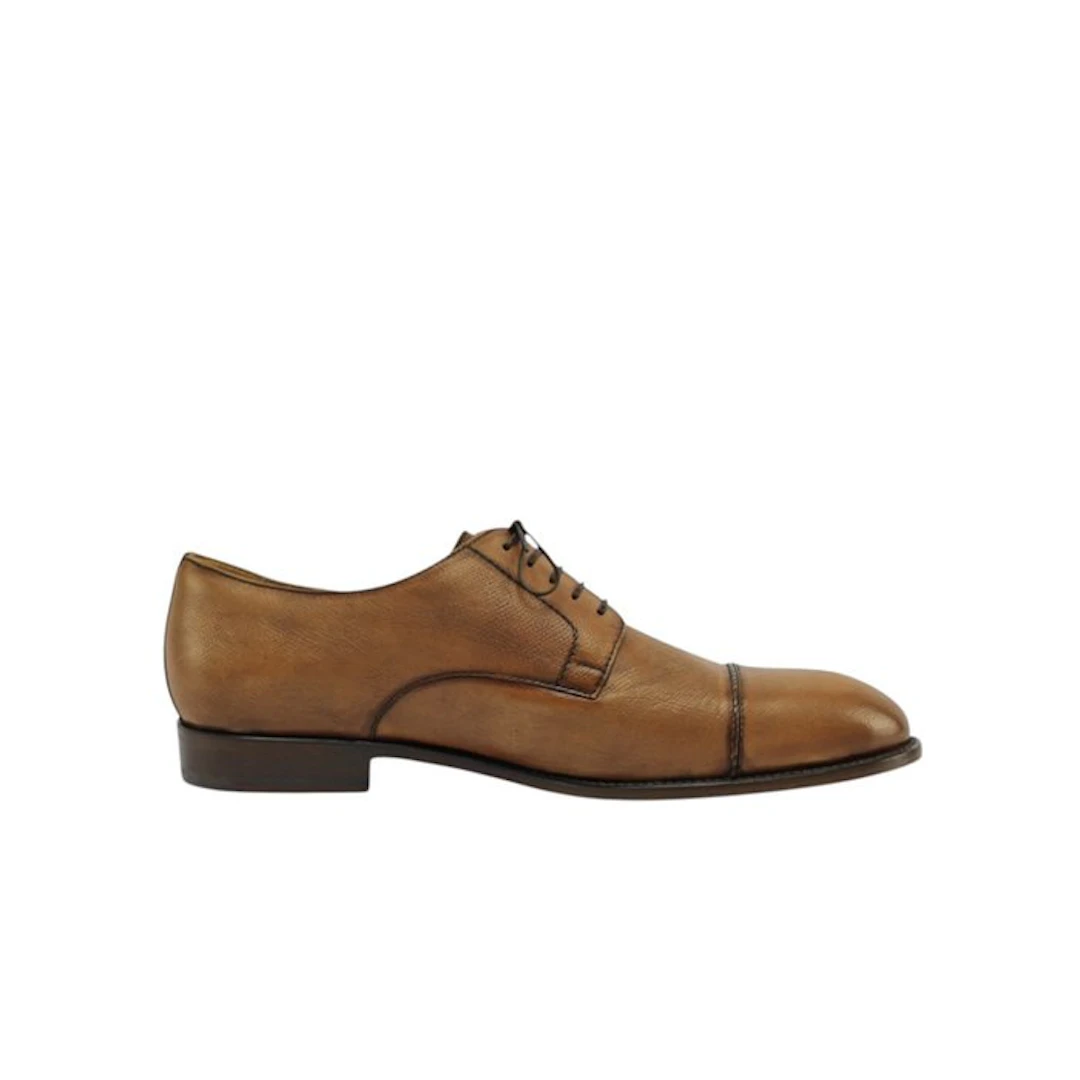 TESTONI - 8 UK - 42 IT - "Iseo" Derby Shoes Antique...