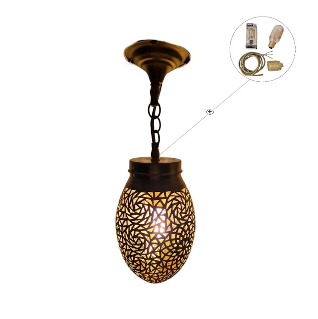 Decorative ornament - Moroccan brass pendant lamp...