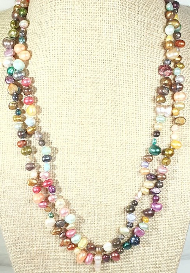 Freshwater Multicolor Pearls - VERY LONG - Symbol of...