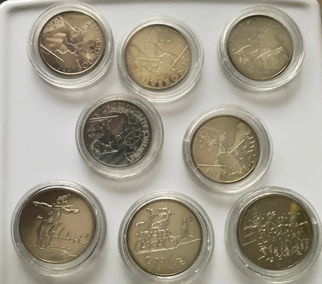 France. 5 Euro / 10 Euro 2010/2013 (8 coins) (No reserve price)
