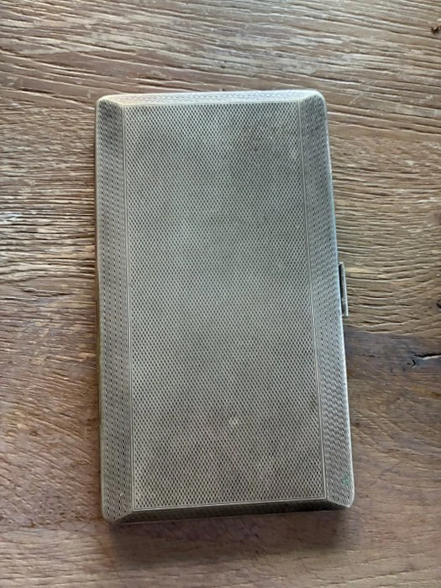 No reserve price - Cigarette case - Silverplated