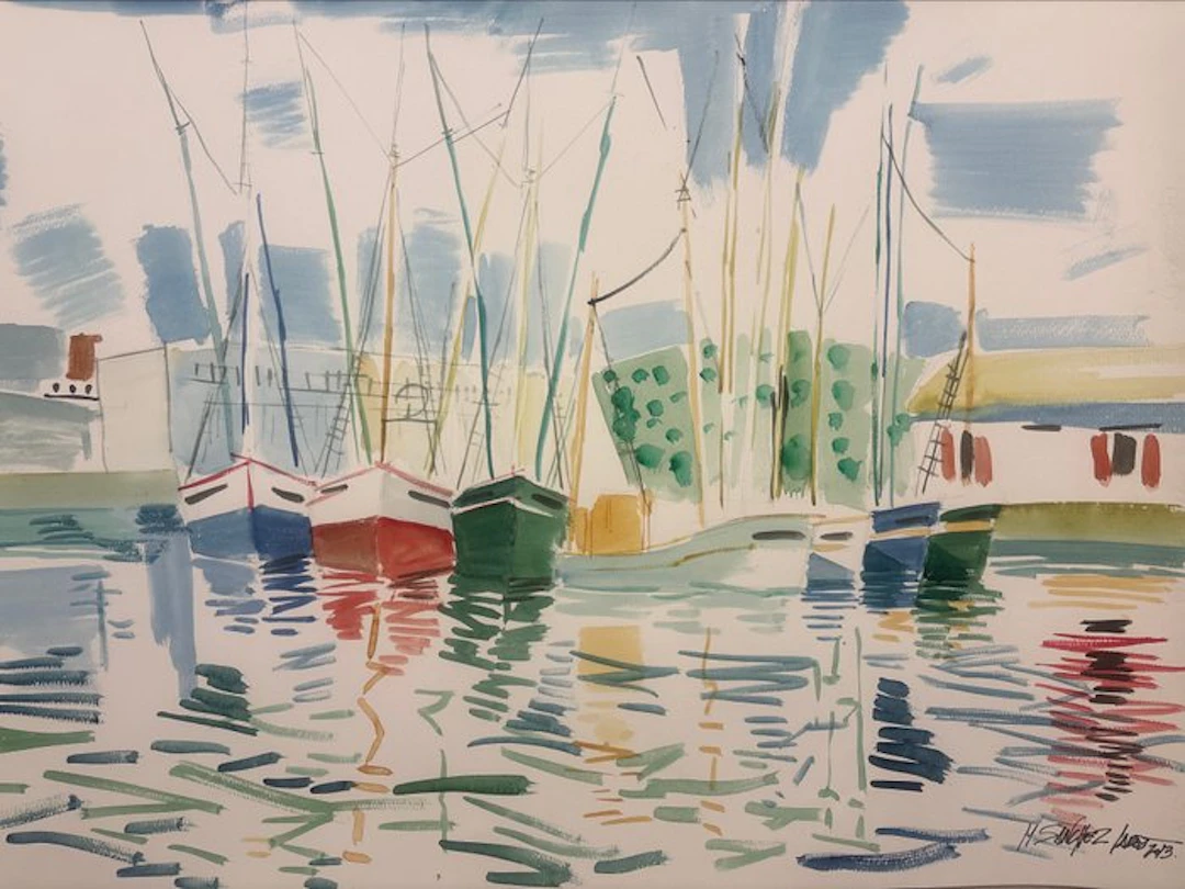 Miguel Sánchez Lareo (1969) - Puerto deportivo / Marina