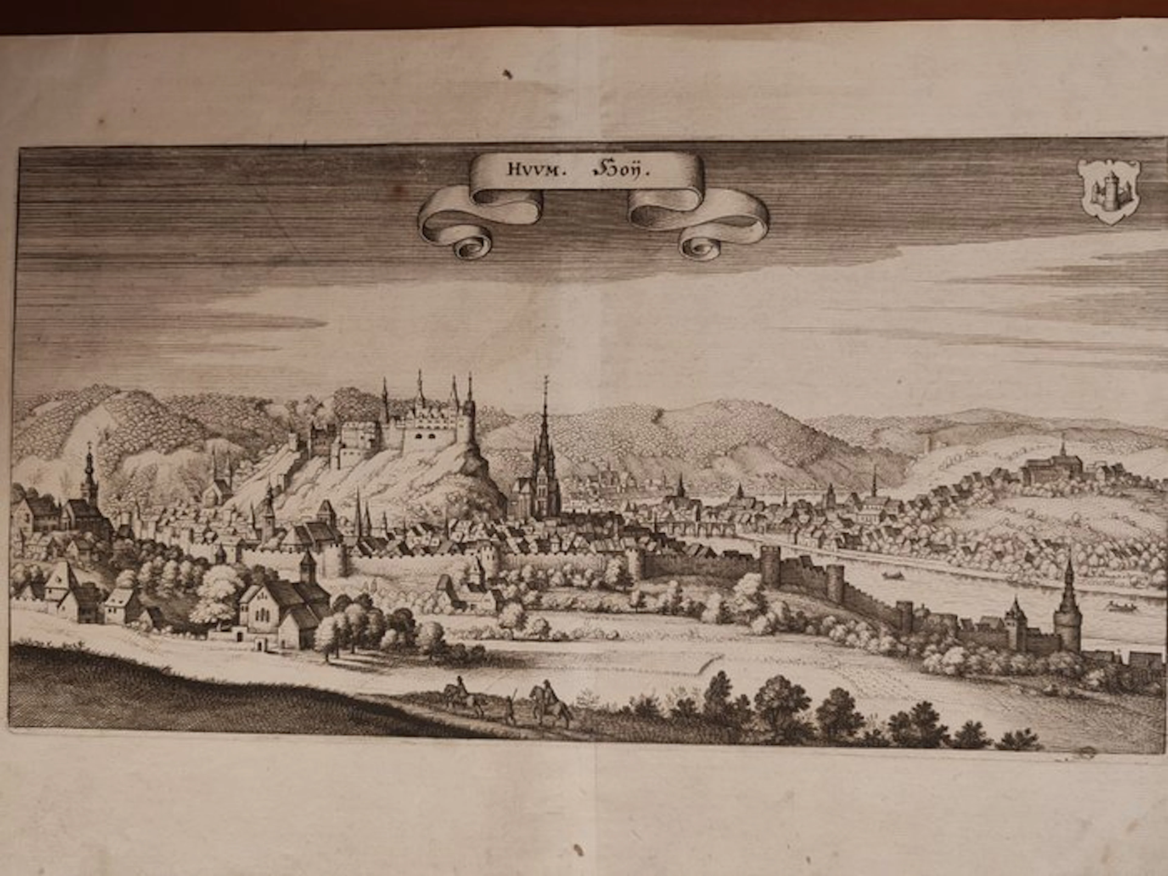 Belgium - City of Huy (Wallonia); Matthäus Merian (1593-1650) - Huvm