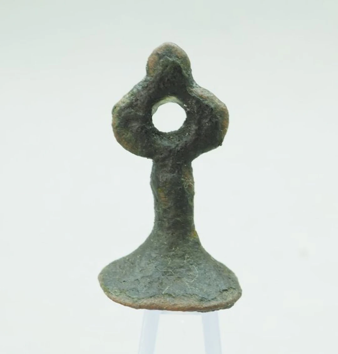 Medieval Bronze Seal Matrix with Merchant's Mark - 24 mm (No reserve price)