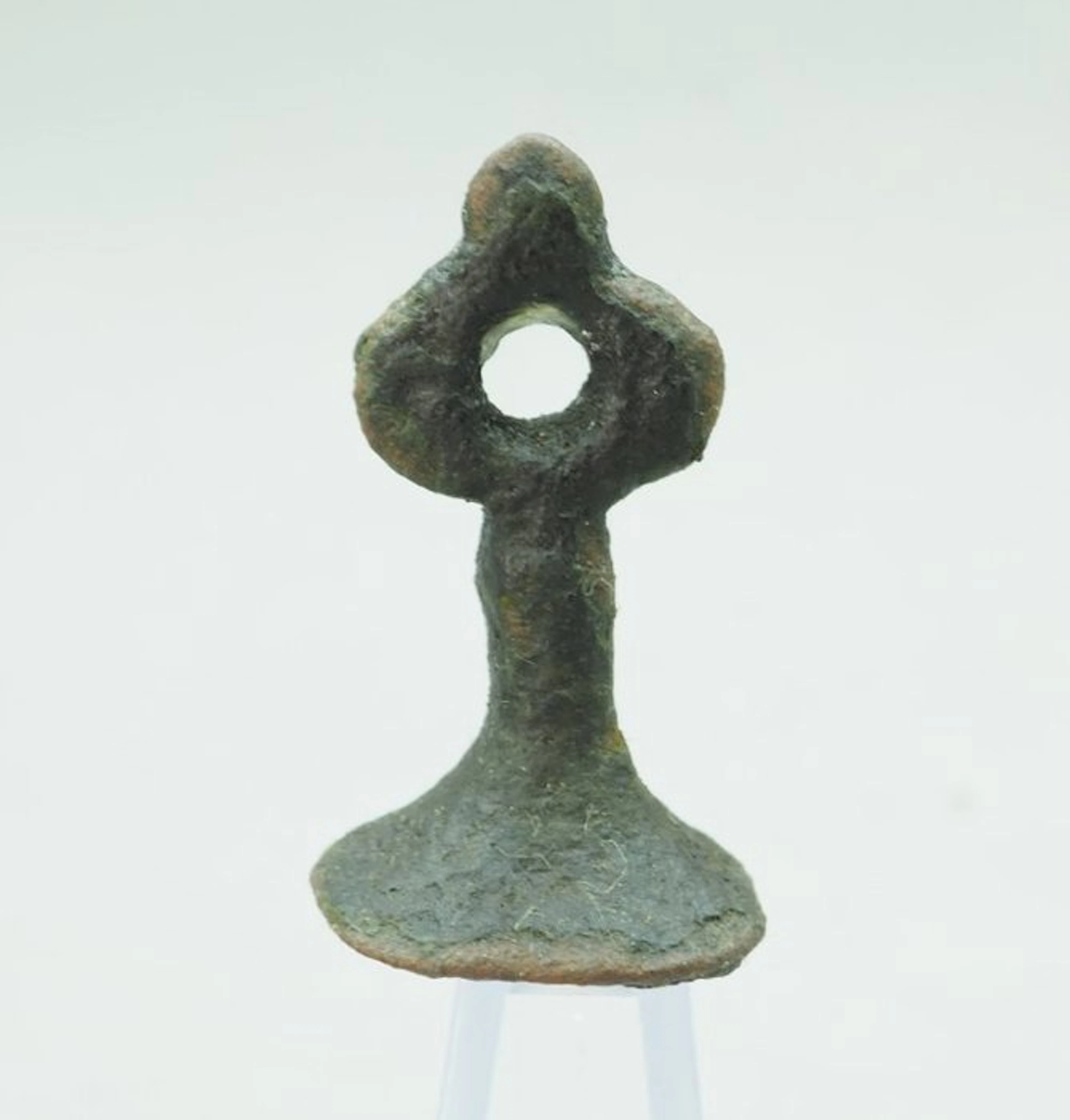 Medieval Bronze Seal Matrix with Merchant's Mark - 24 mm (No reserve price)