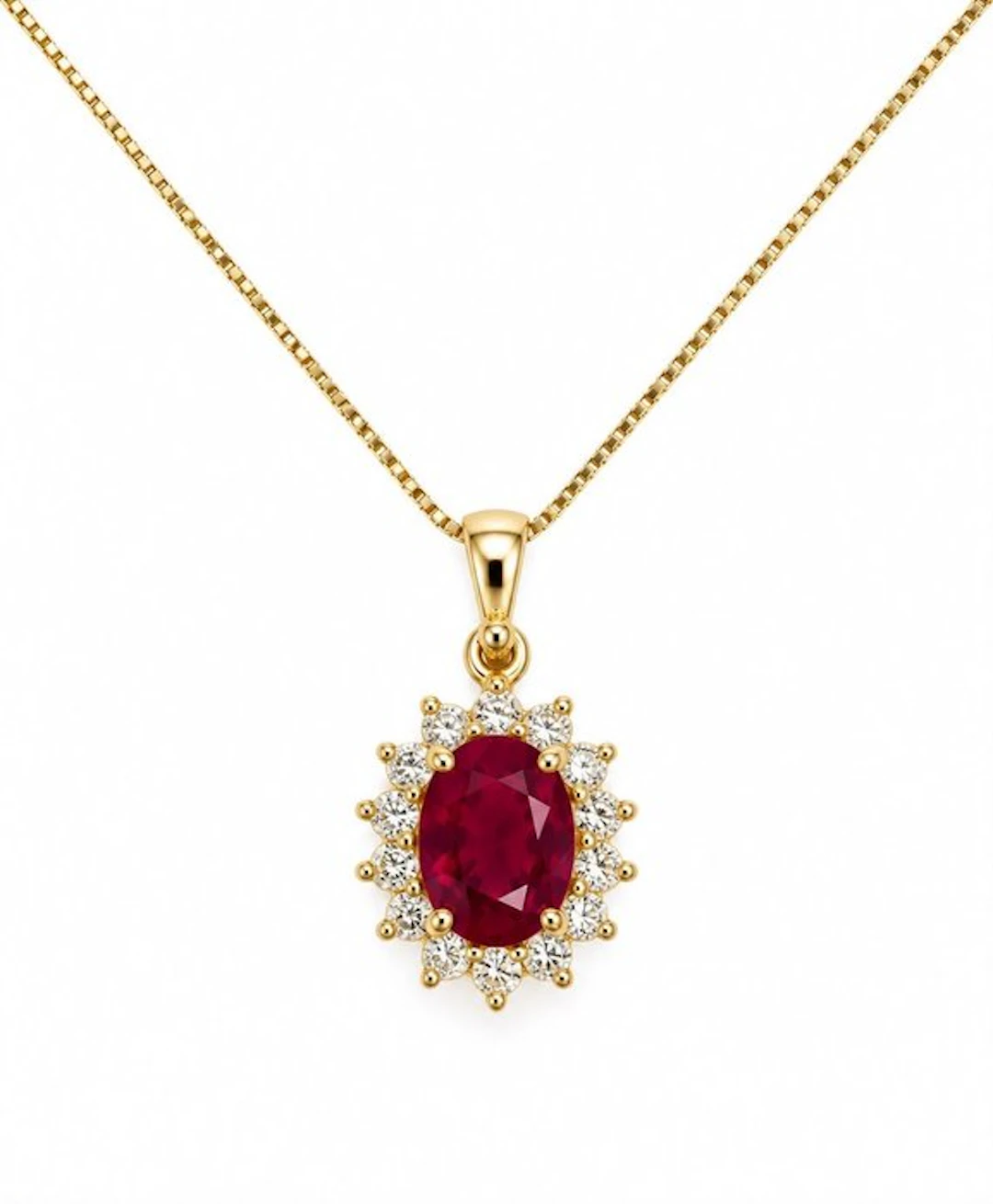 No reserve price - Necklace with pendant - 18 kt