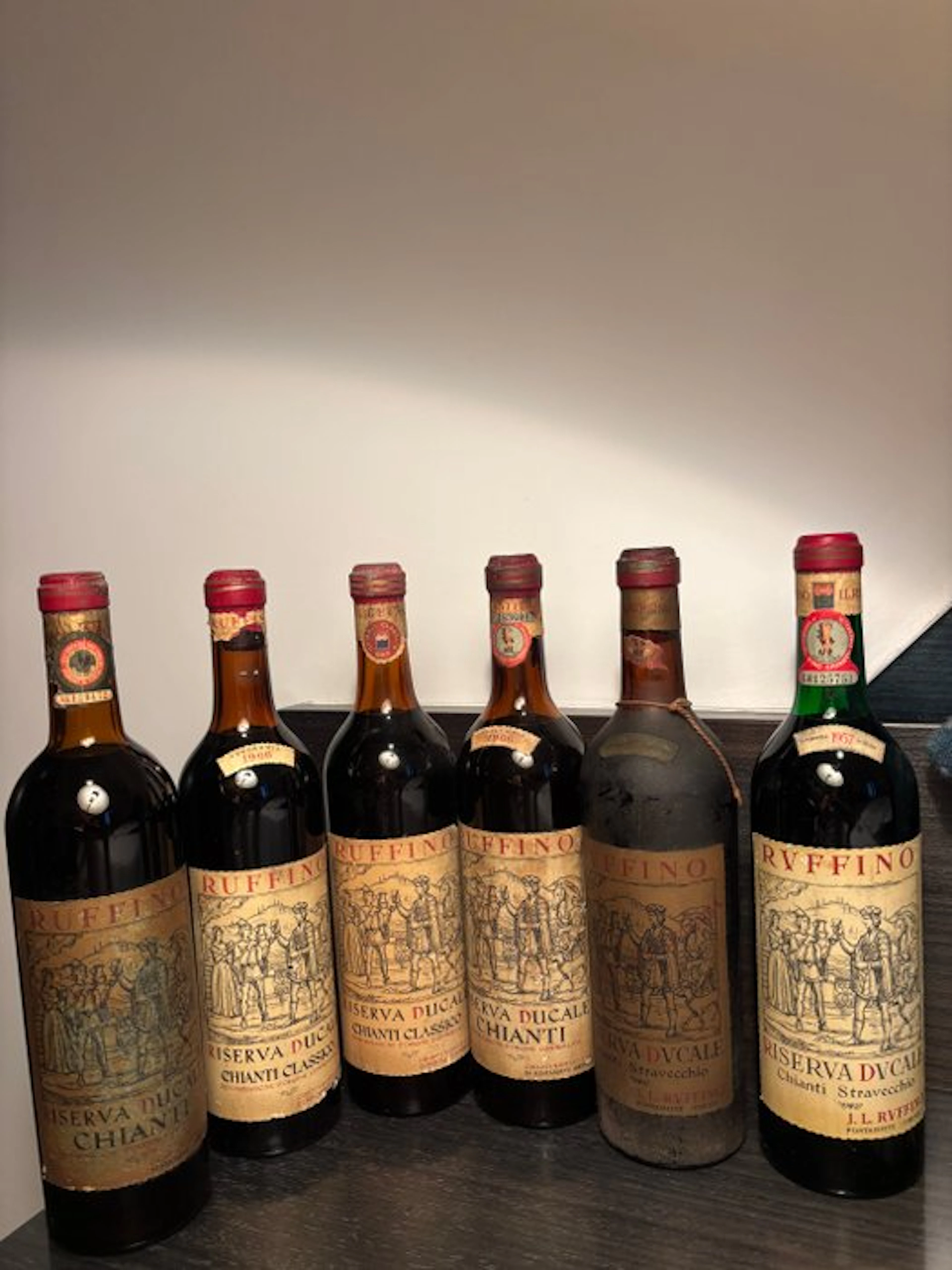 1966 x2, 1957, 3x nv Ruffino Riserva Ducale - Chianti - 6 Bottles (0.75L)