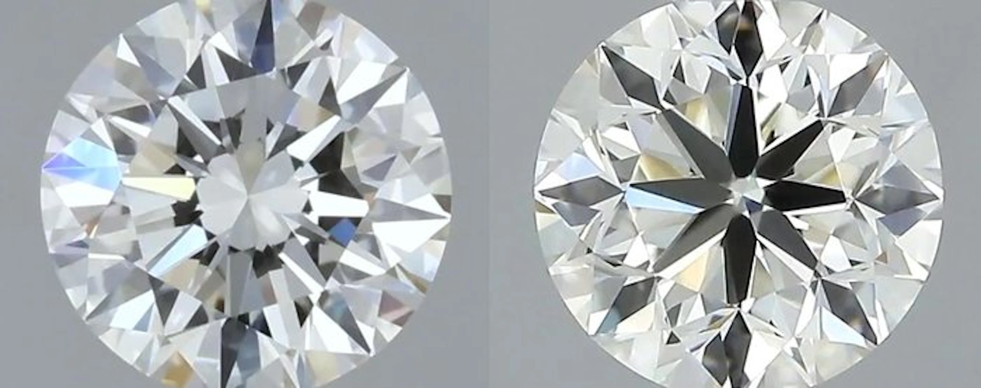 2 pcs Diamond (Natural) - 1.00 ct - Round - H - VVS1...