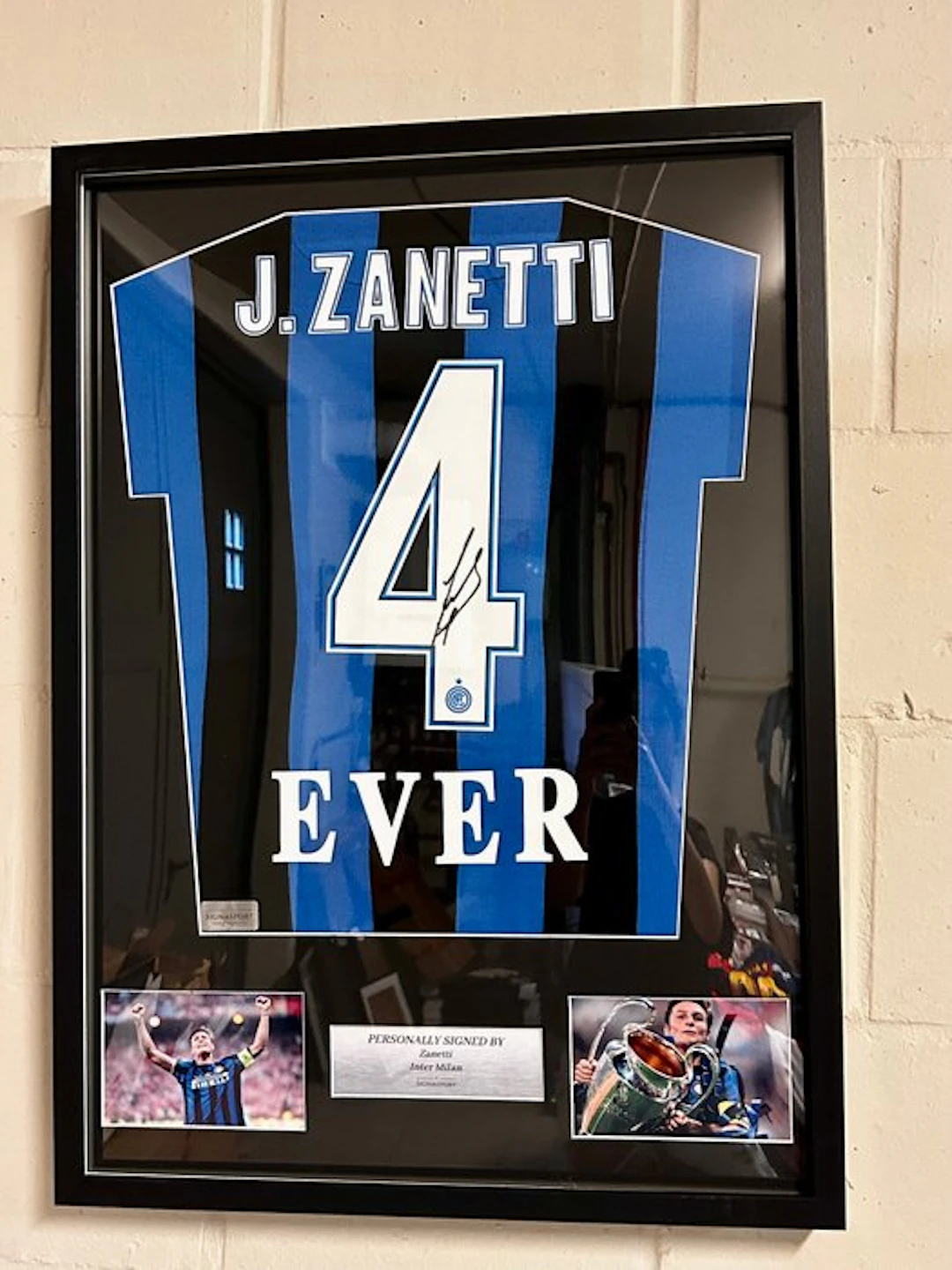 Inter - Italian Football League - Zanetti - Football shirt