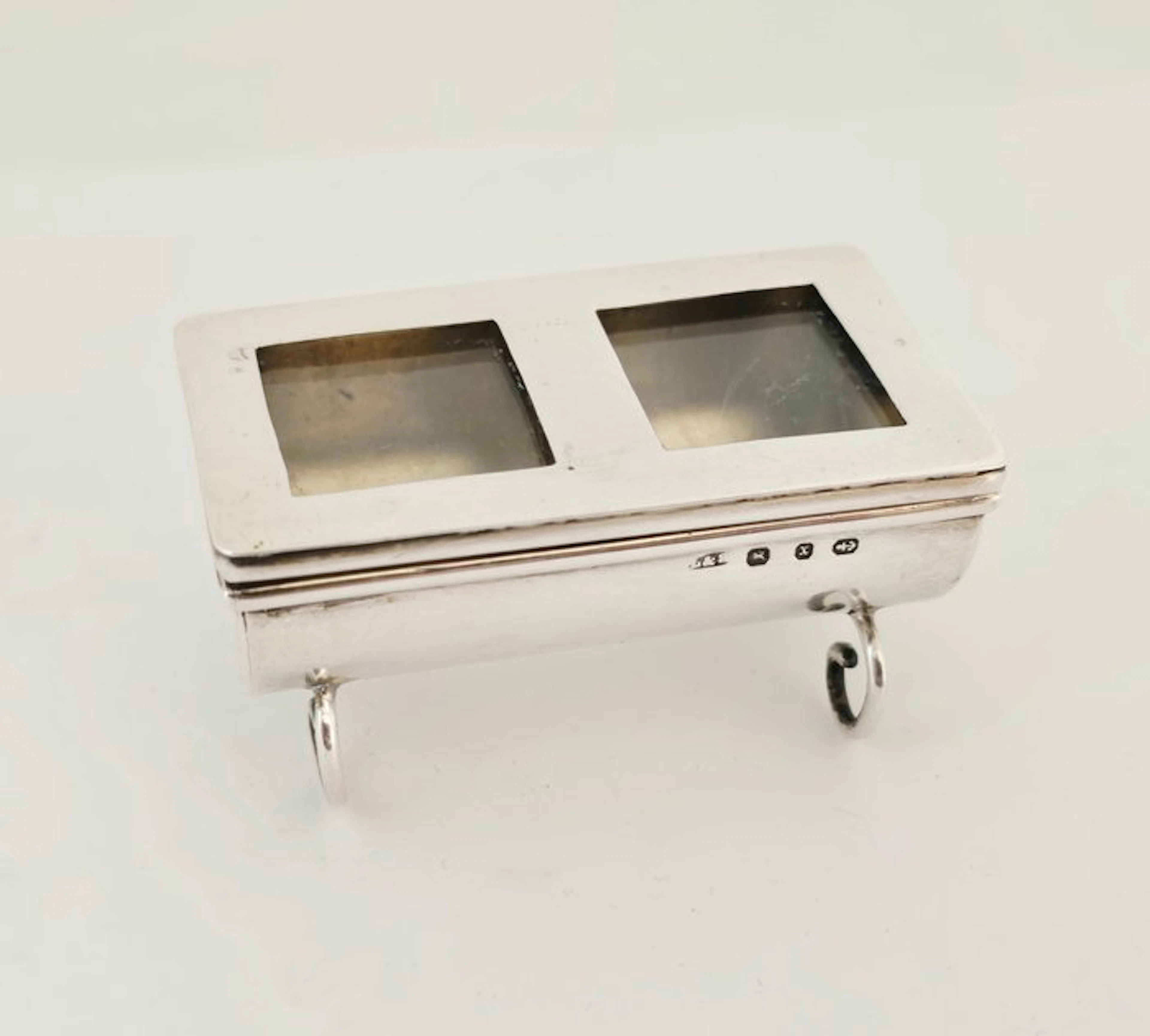 Levi & Salaman - Box - stamp box - .925 silver - stamp box