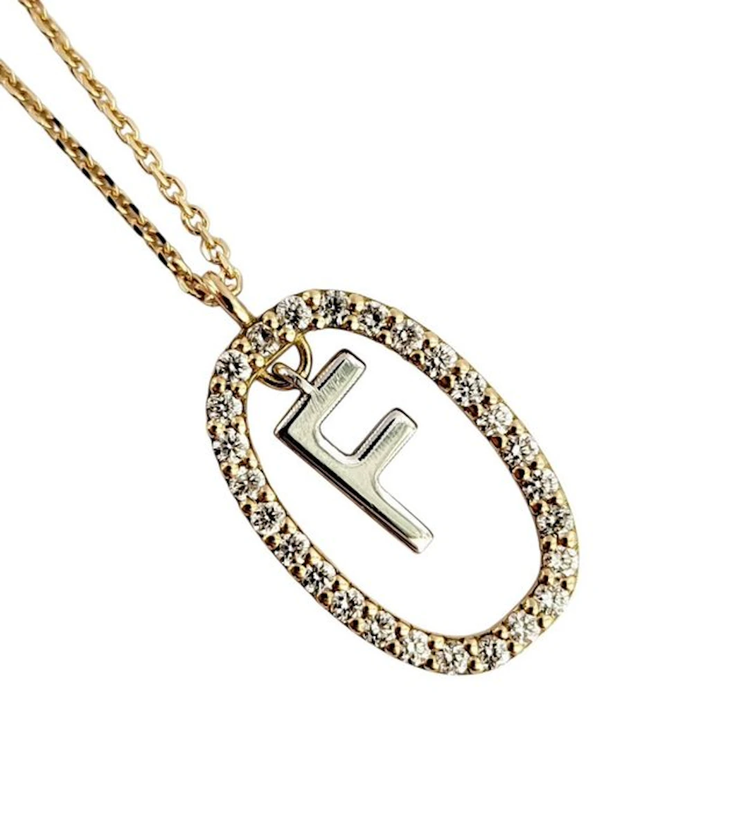 Necklace with pendant - 18 kt