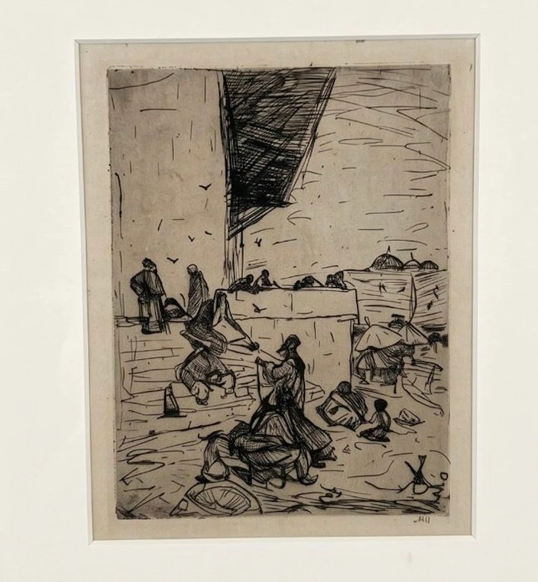 Marius Bauer (1867-1932) - Markt voor eene moskee