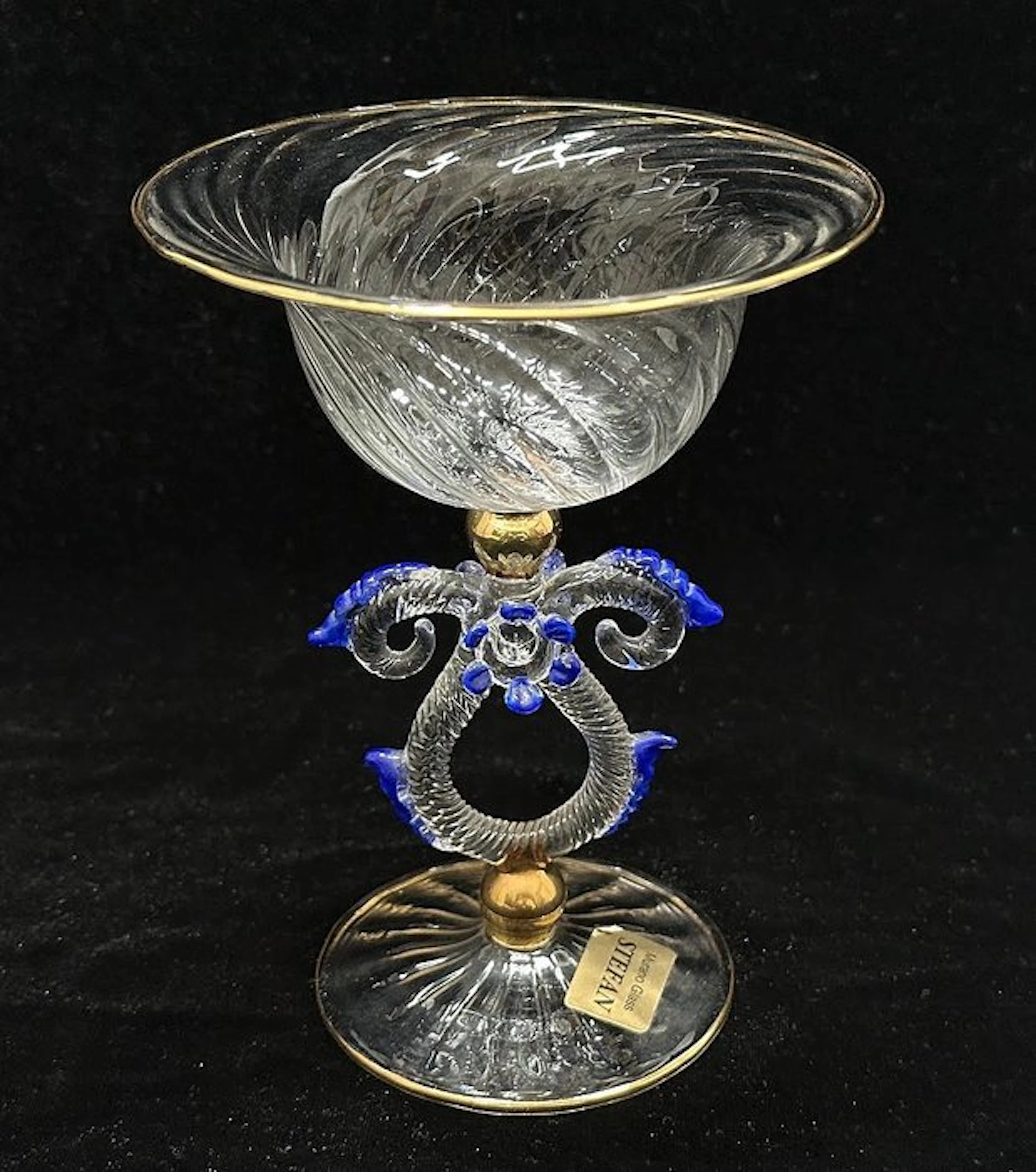 Calice "Tipetto" Murano – H 14 cm - Anni '80 - Stem cup - Murano Glass Crystal