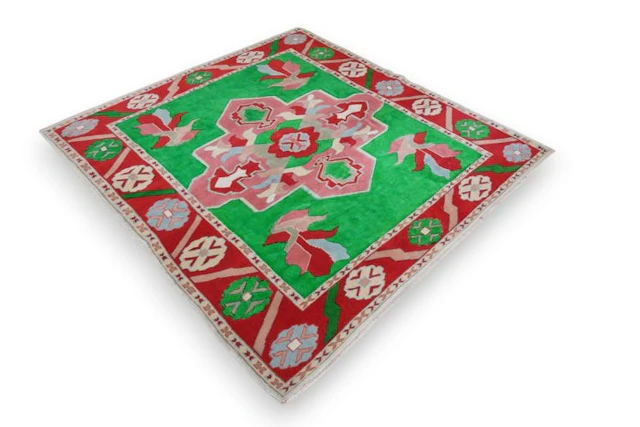 Vintage Usak - Rug - 175 cm - 165 cm - √ handmade √ certificate