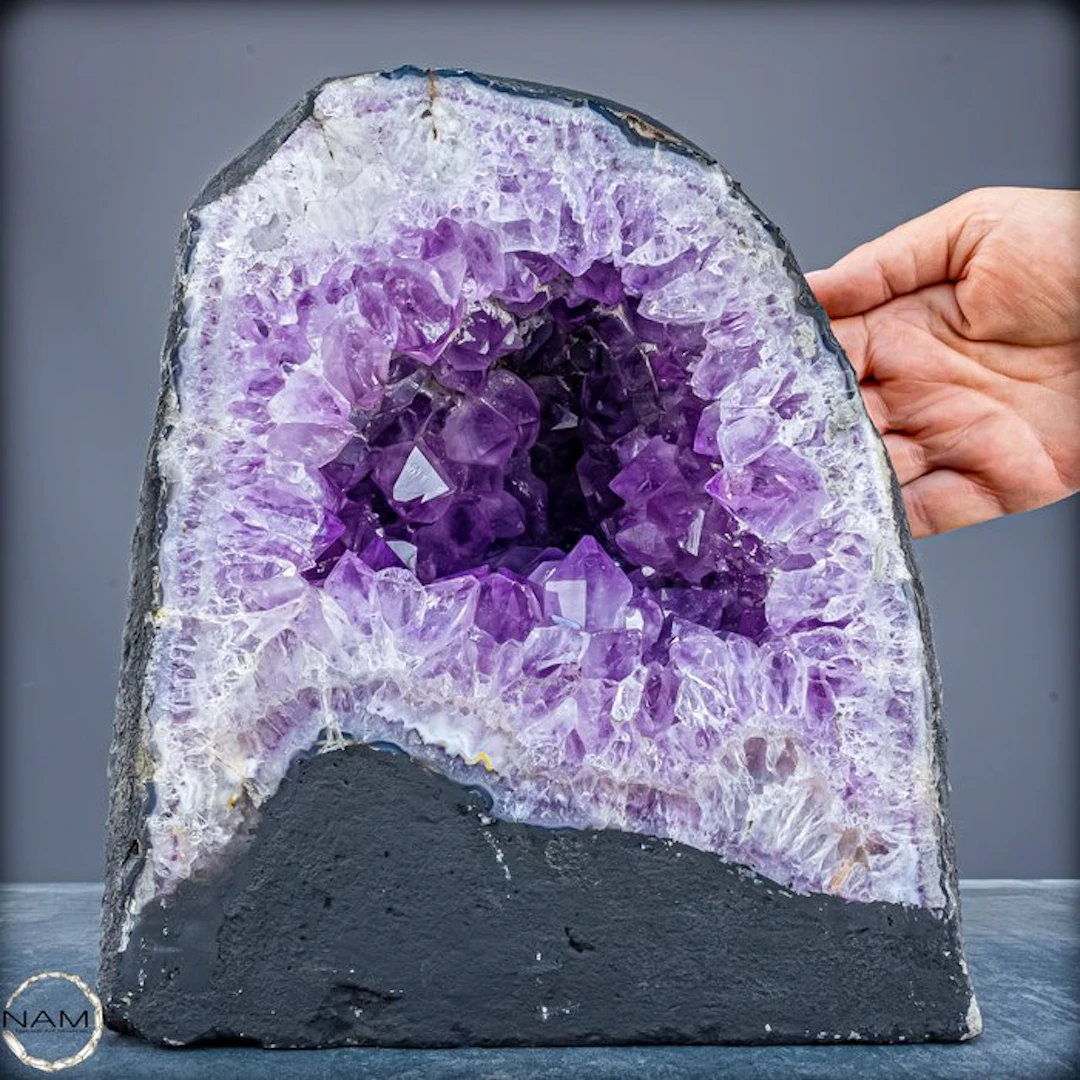 Natural amethyst crystal cathedral – deep purple collector's rarity- 10481.27 g