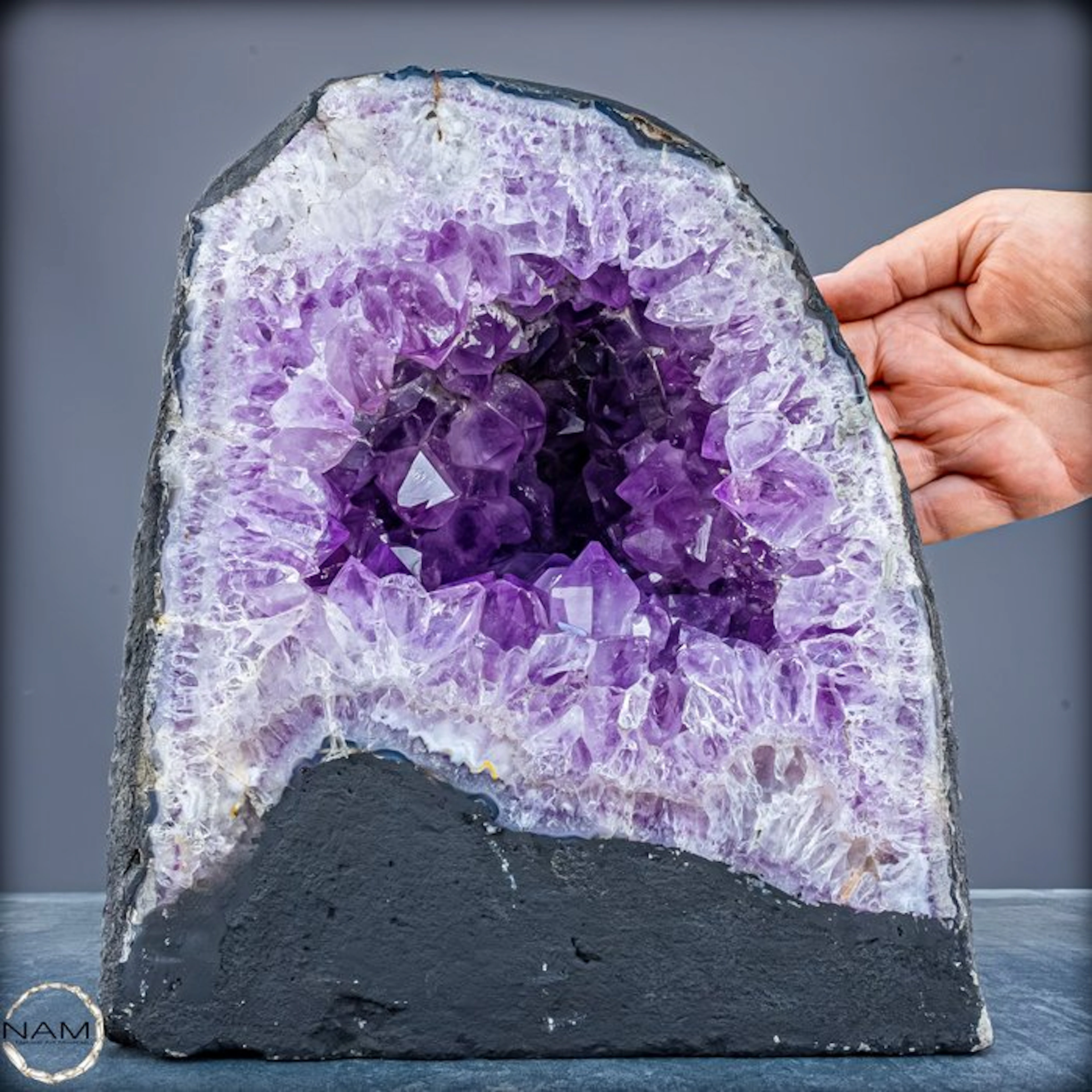Natural amethyst crystal cathedral – deep purple collector's rarity- 10481.27 g