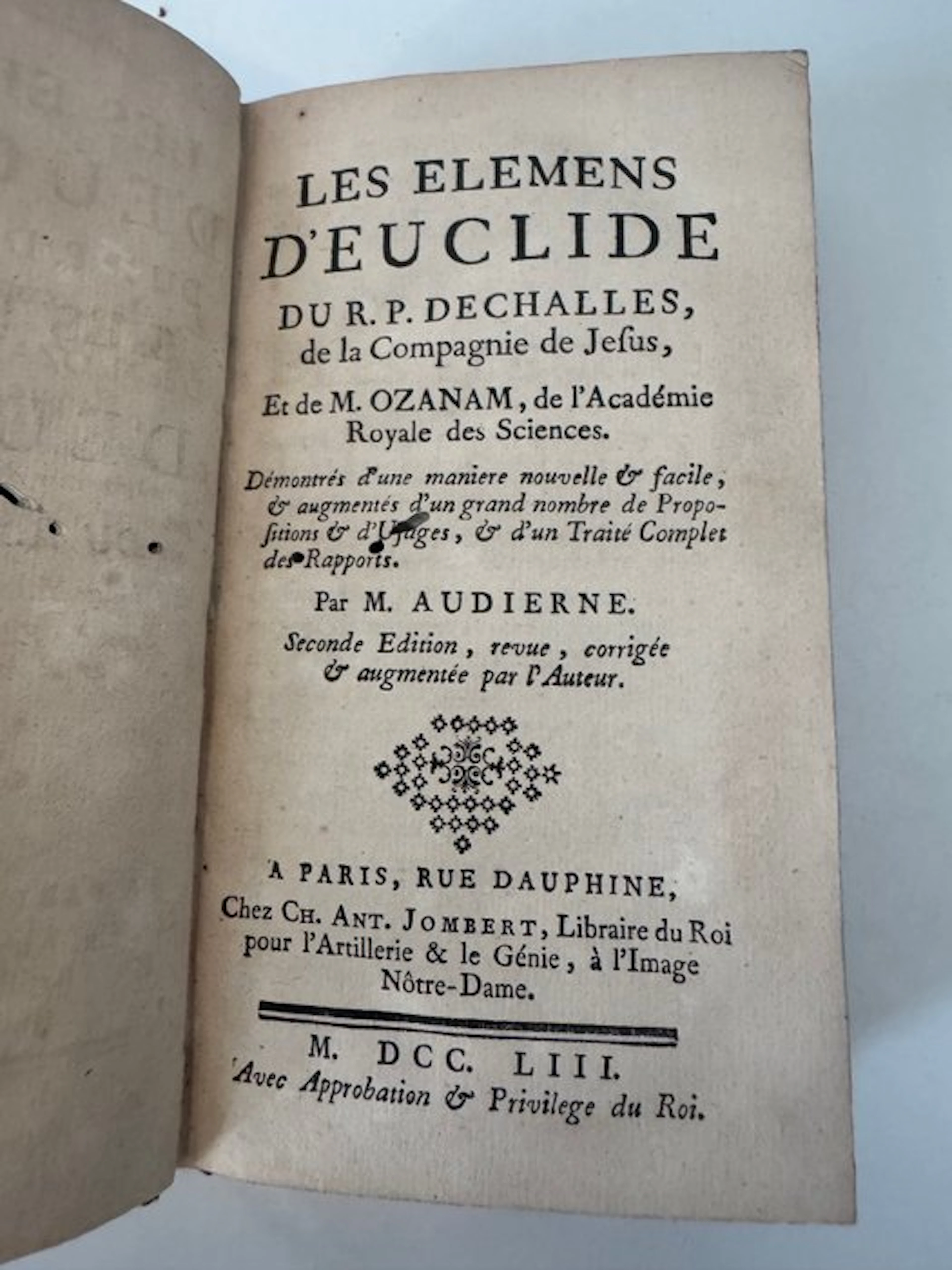 Dechalles (Claude-François Milliet) / Ozanam (Jacques) /...