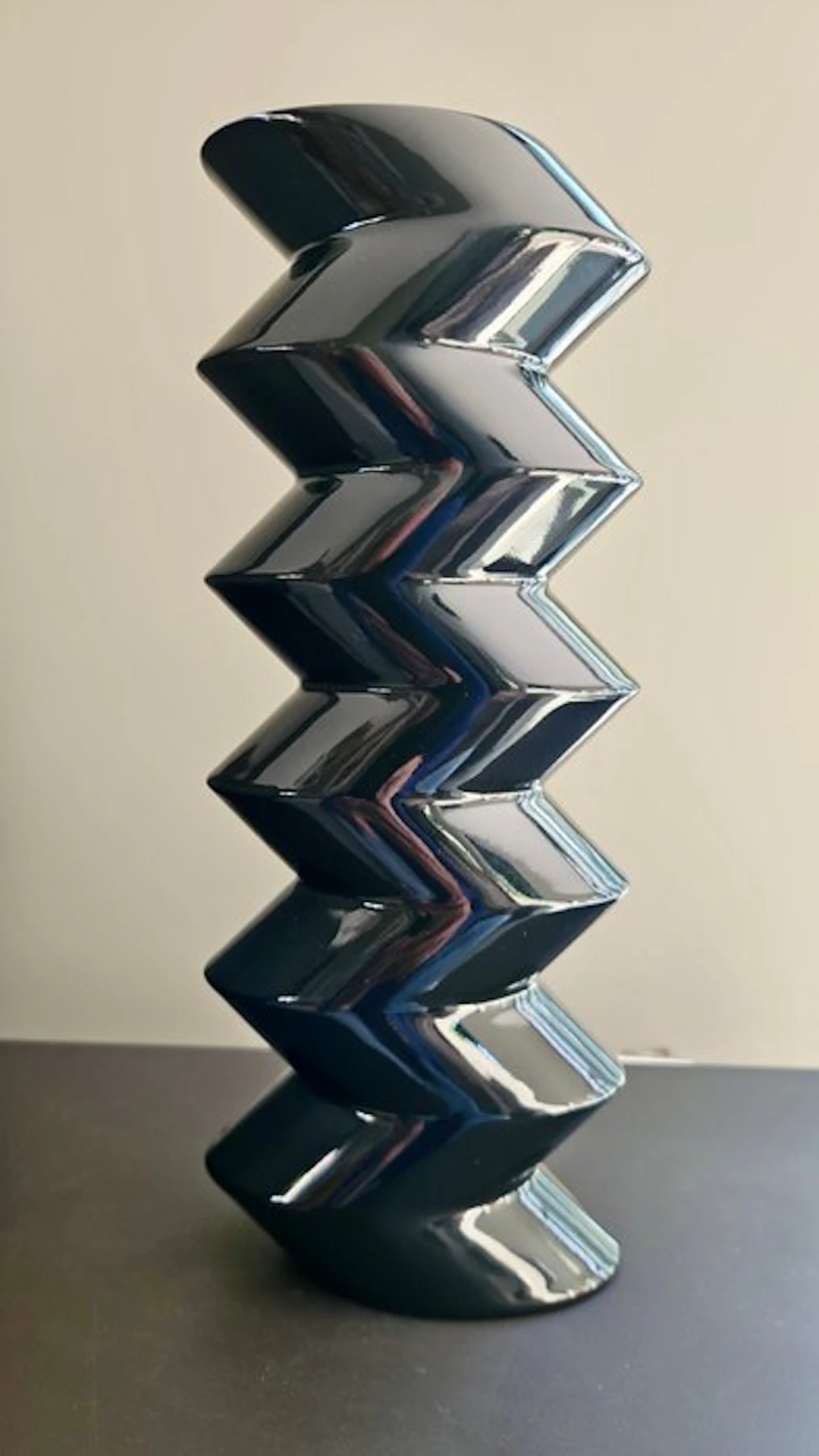 Makkum - Jan van der Vaart - Vase - Zigzag 31 cm high...