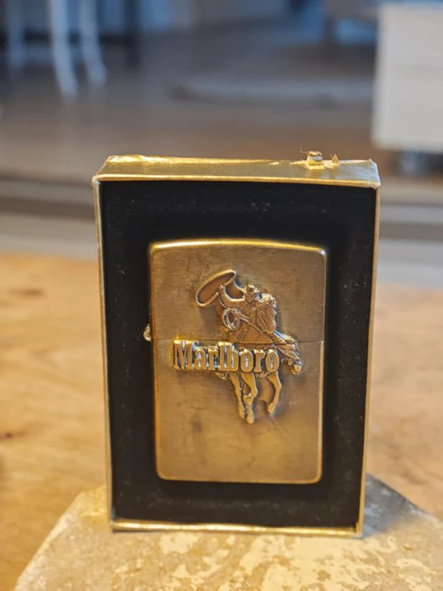 Zippo - COWBOY MARLOBORO - Lighter - Brass, Solid Brass