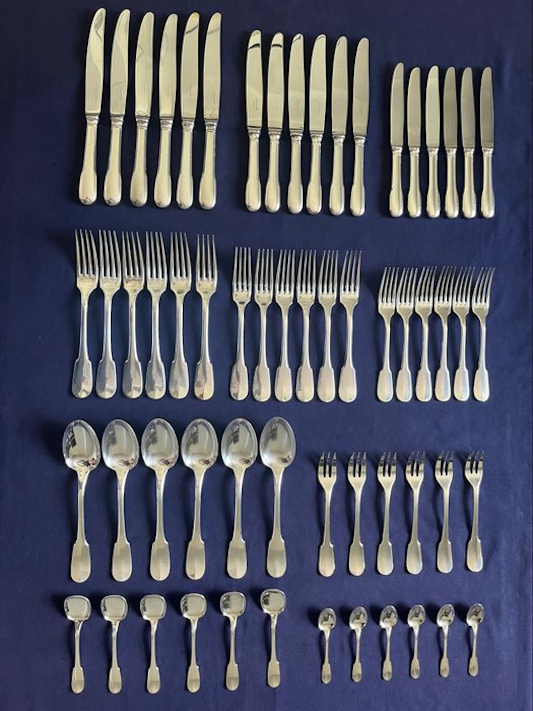 Christofle - Cutlery set for 6 (65) - Cluny - Steel