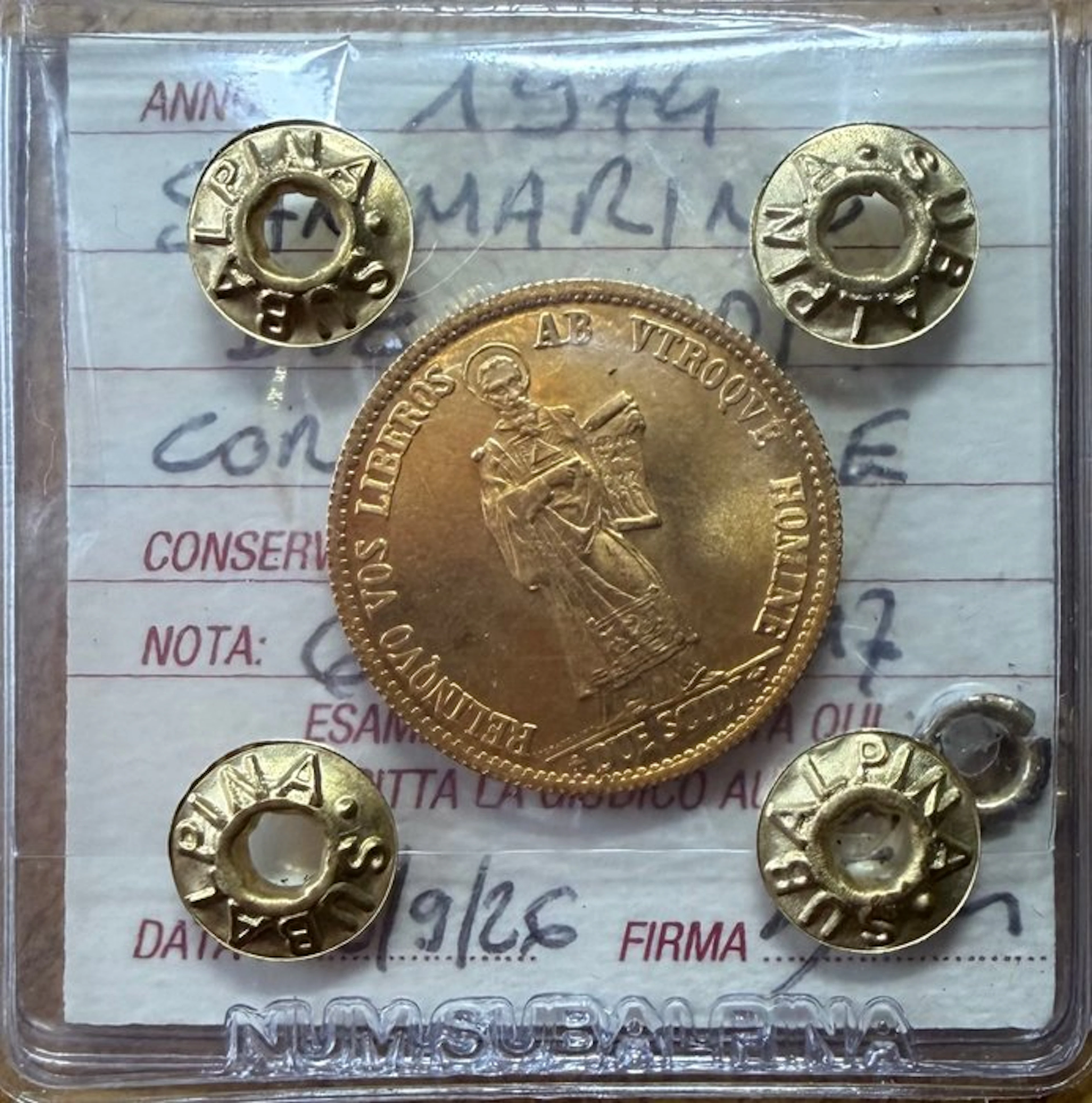 San Marino. 2 Scudi 1974