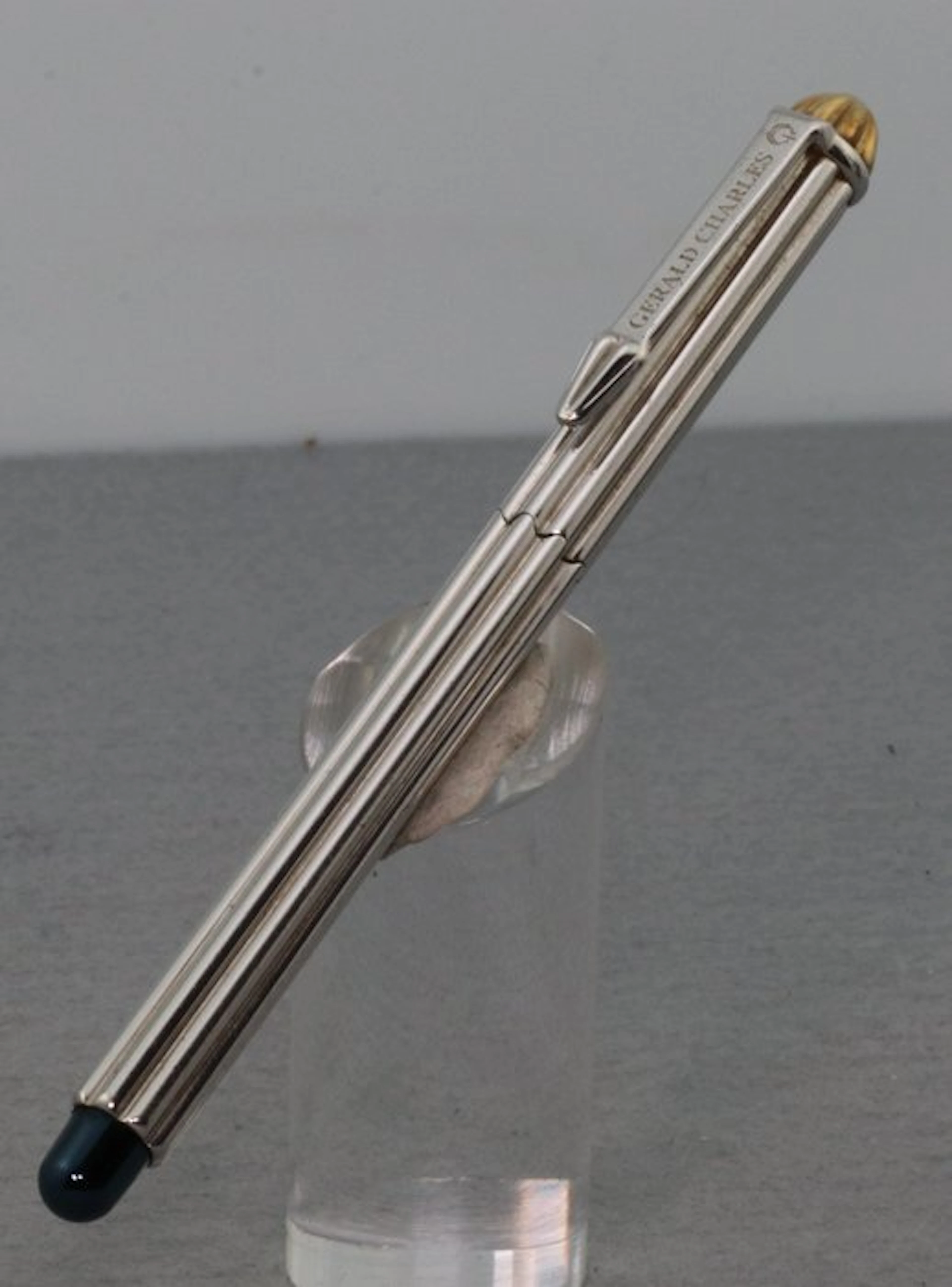 Gerard Charles - ballpoint silver plated godron - Ballpoint pen