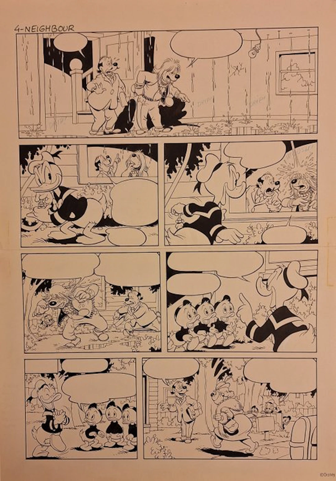 Jose Cardona Blasi - 1 Original page - Donald Duck - To...