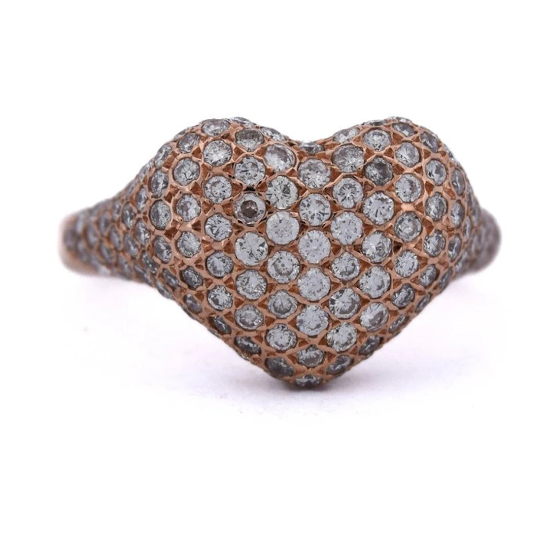 Ring - 18 kt. Rose gold - 2.50ct. tw. - Diamond