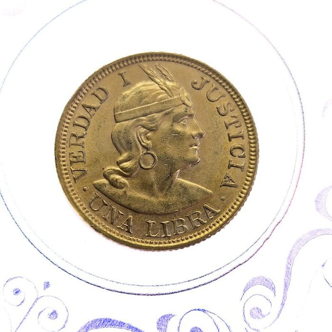 Peru. 1 Libra 1917