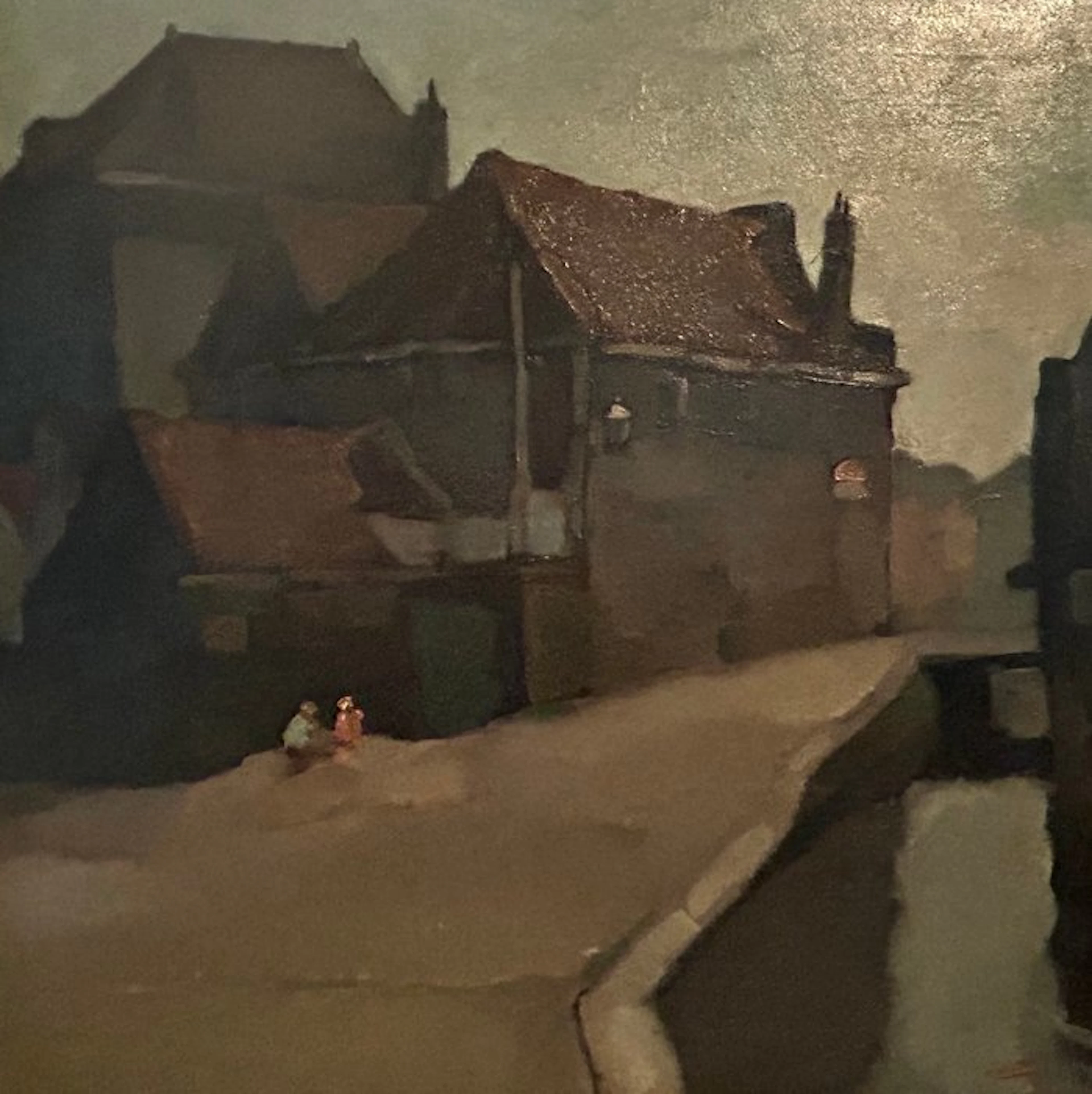 Cor Noltee (1903-1967) - Huizen aan een grachtje