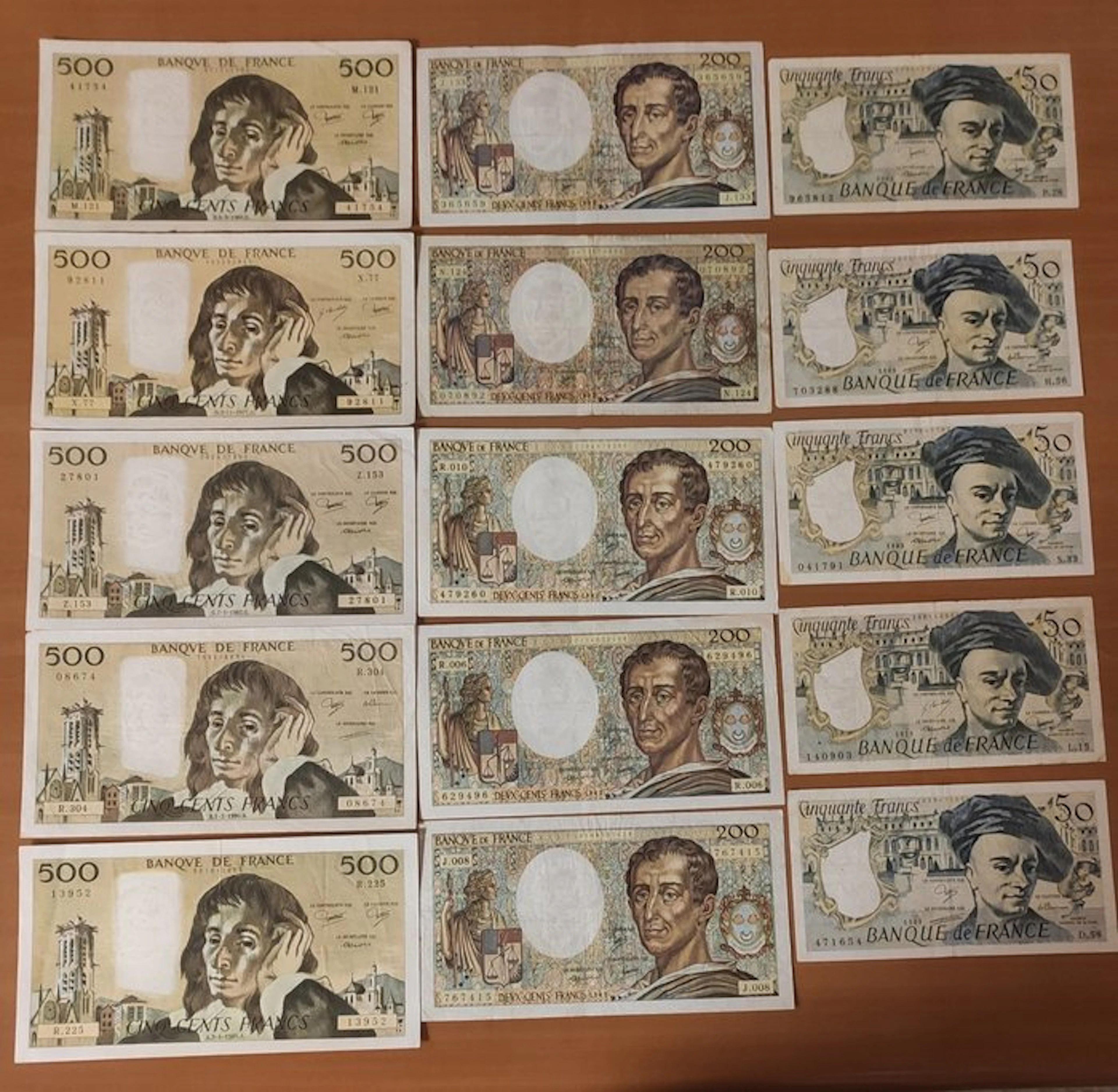 France. - 15 Banknotes - Various Dates (No reserve price)